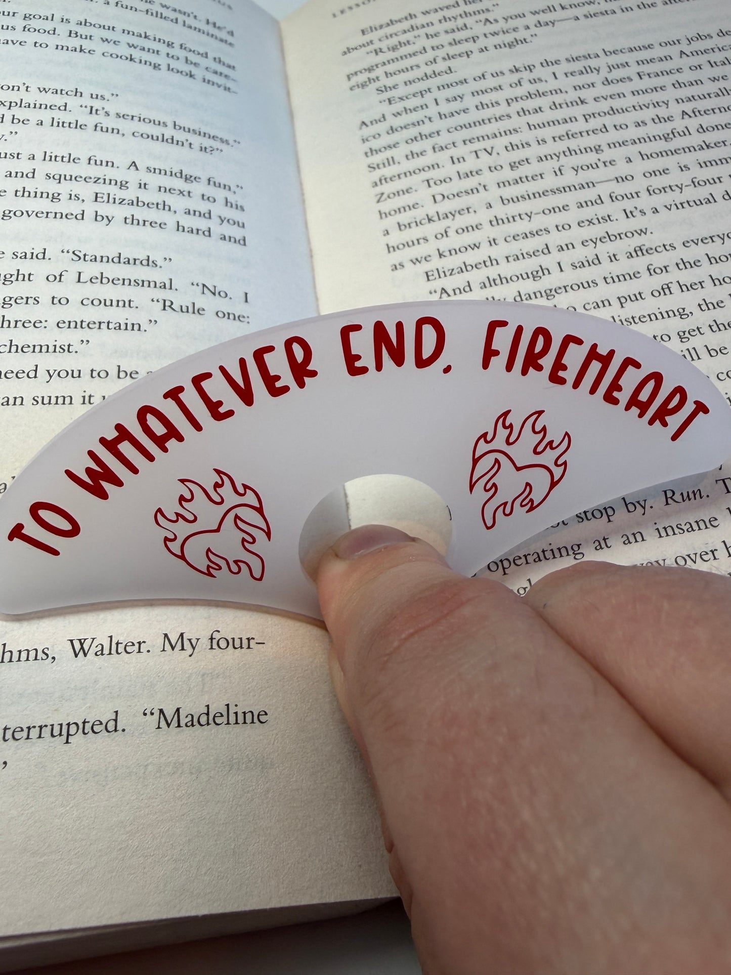 To whatever end, Fireheart (Throne of glass) Page holder