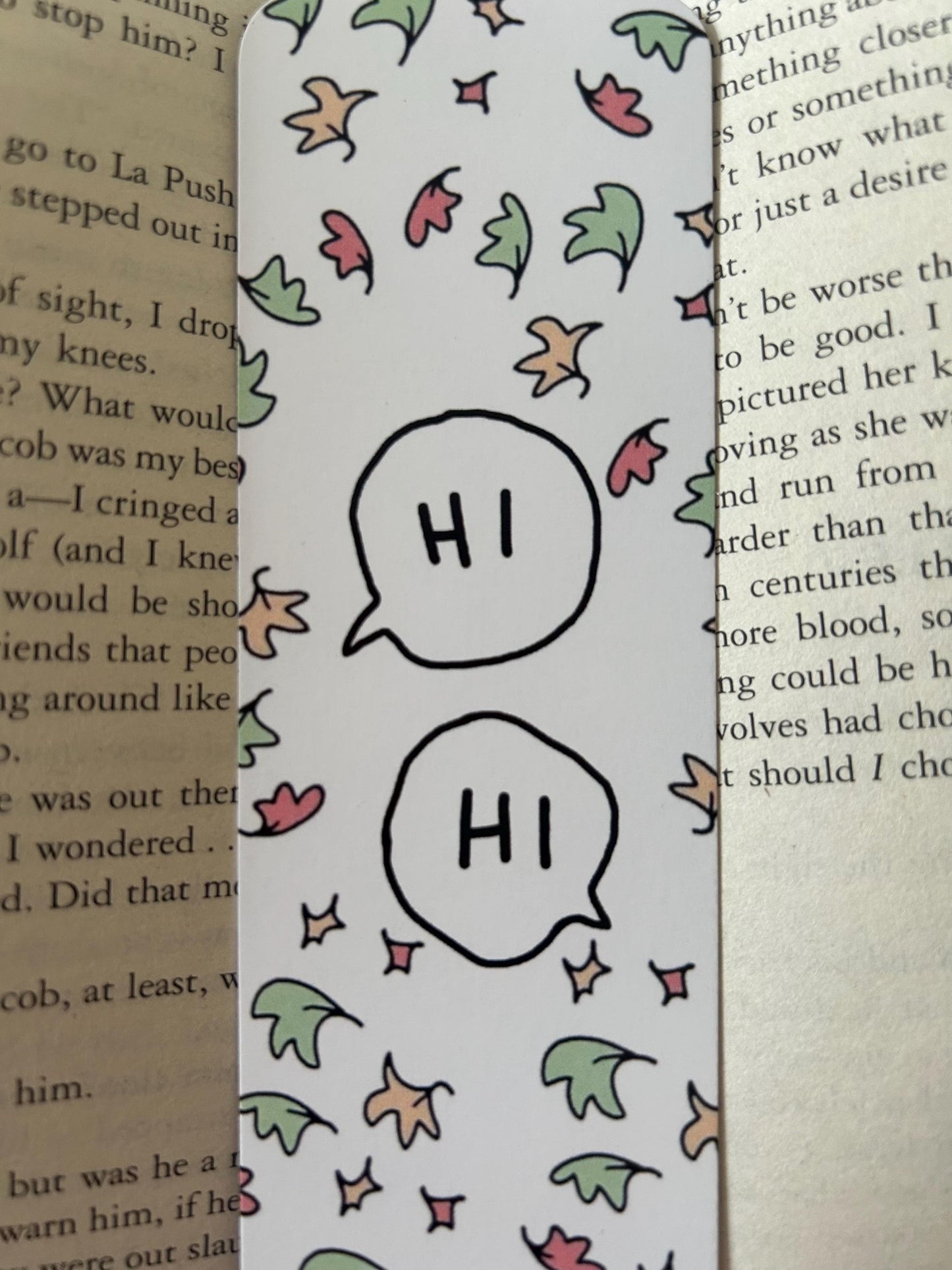 Hi Hi (Heartstopper) Card Bookmark