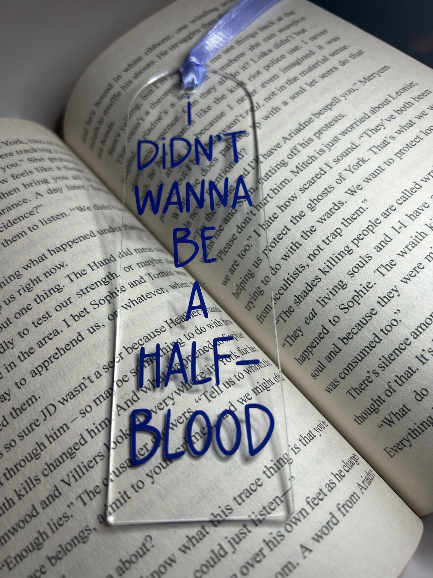 I didn't wanna be a half-blood (Percy Jackson) Bookmark
