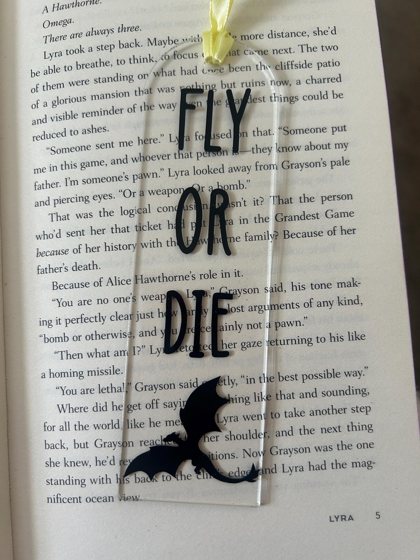 Fly or Die (Fourth Wing) Bookmark
