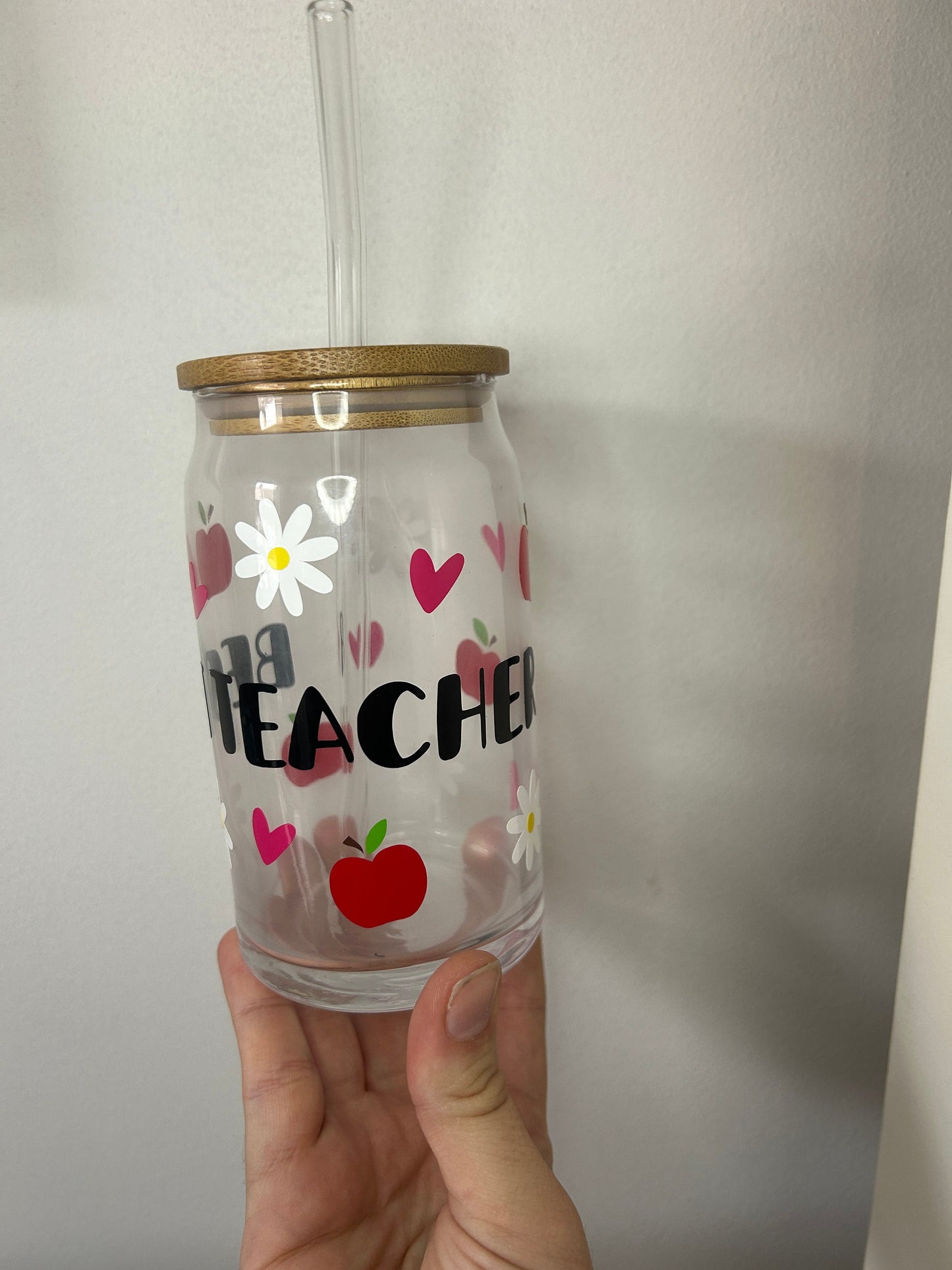 Best Teacher Glass Cup