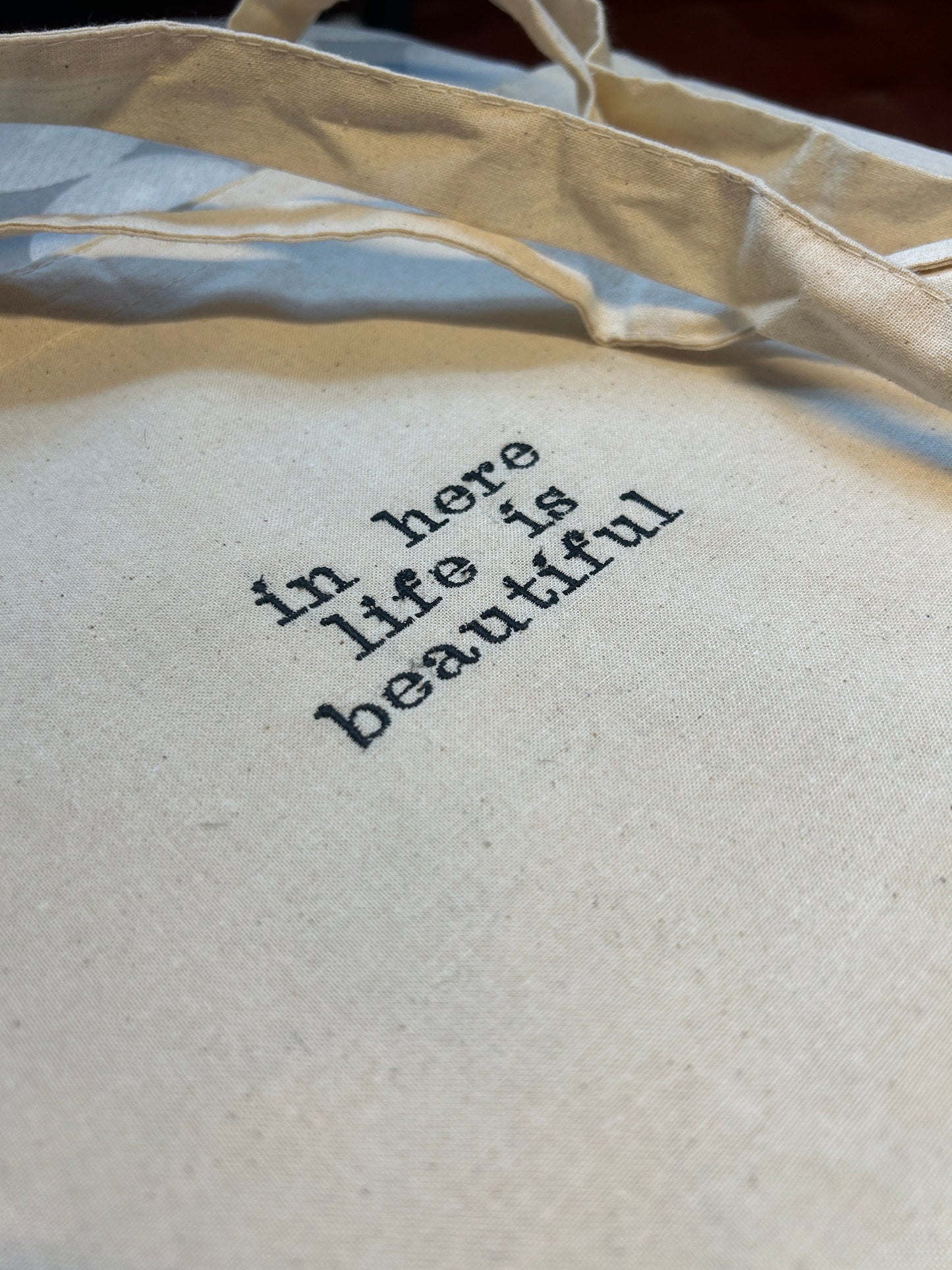 In here life is beautiful (Cabaret) Tote Bag