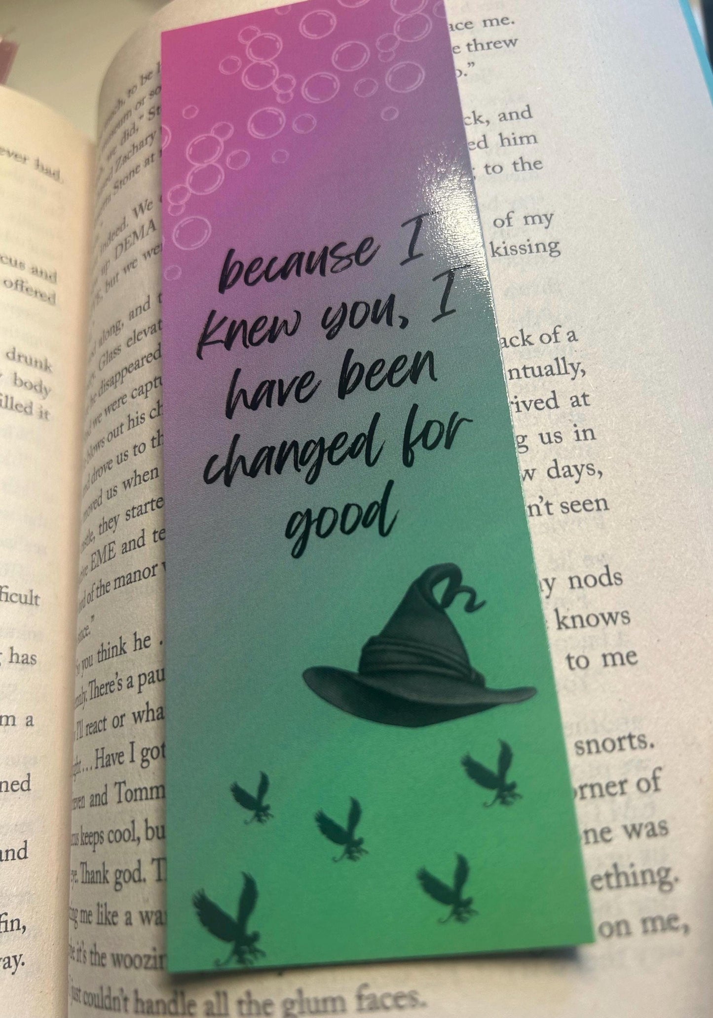 I have been changed for good (Wicked) Card Bookmark