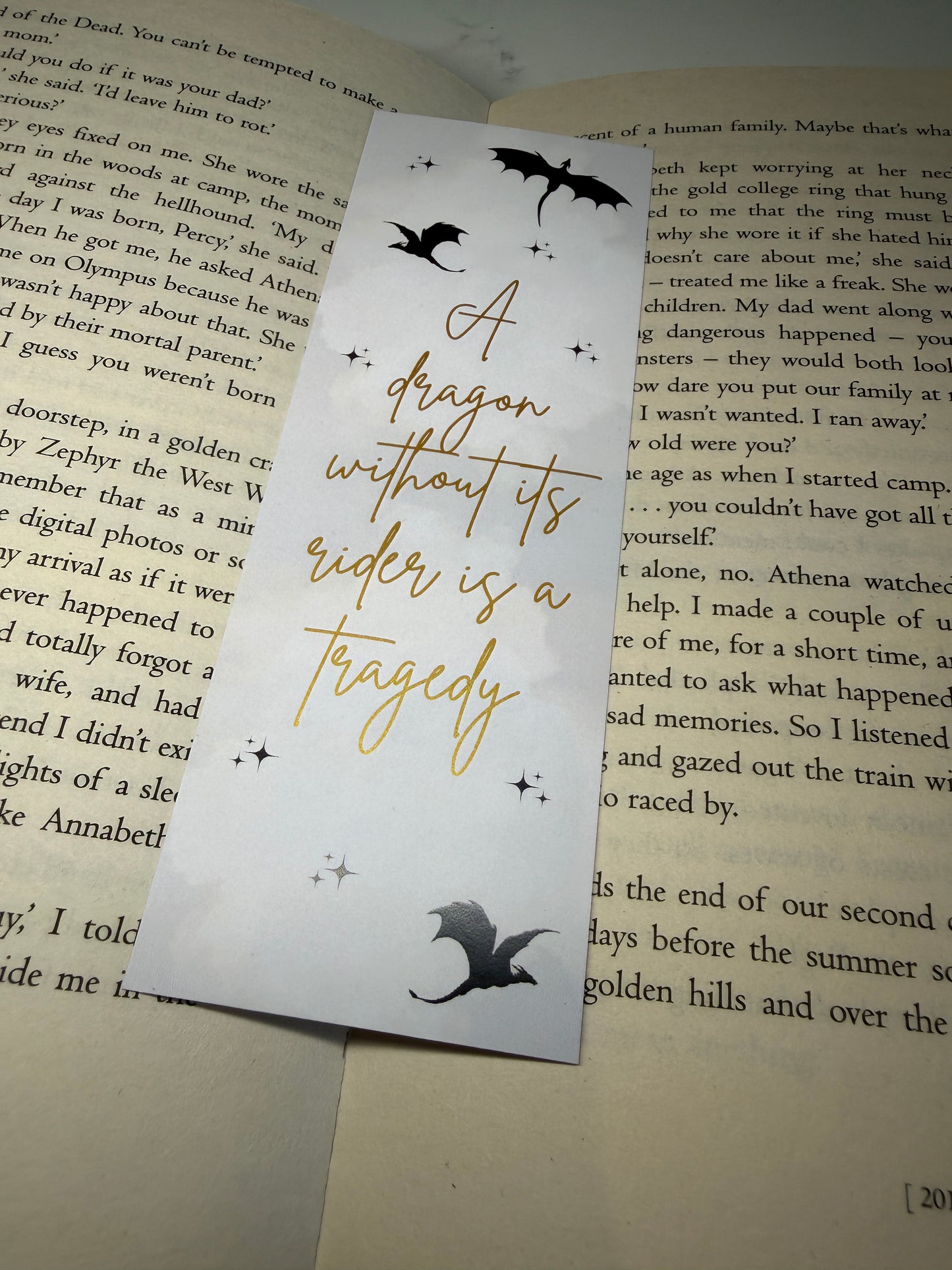Fourth Wing Card Bookmark - Dragons & Riders