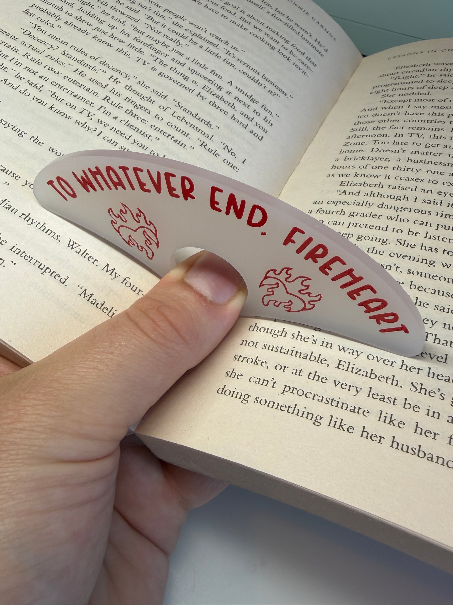 To whatever end, Fireheart (Throne of glass) Page holder