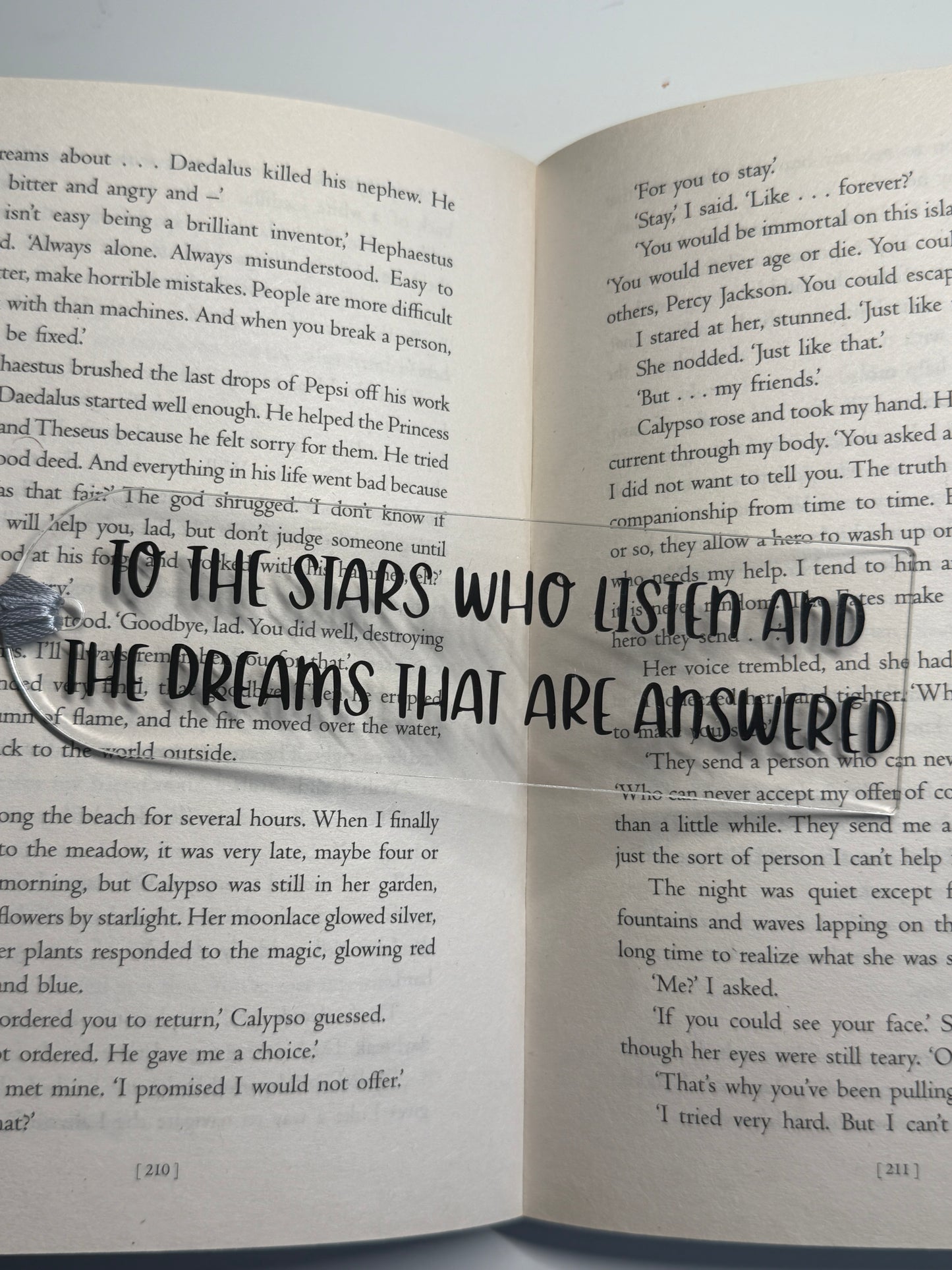 ACOTAR Quote Bookmark - To The Stars Who Listen - Acrylic Bookish Gift