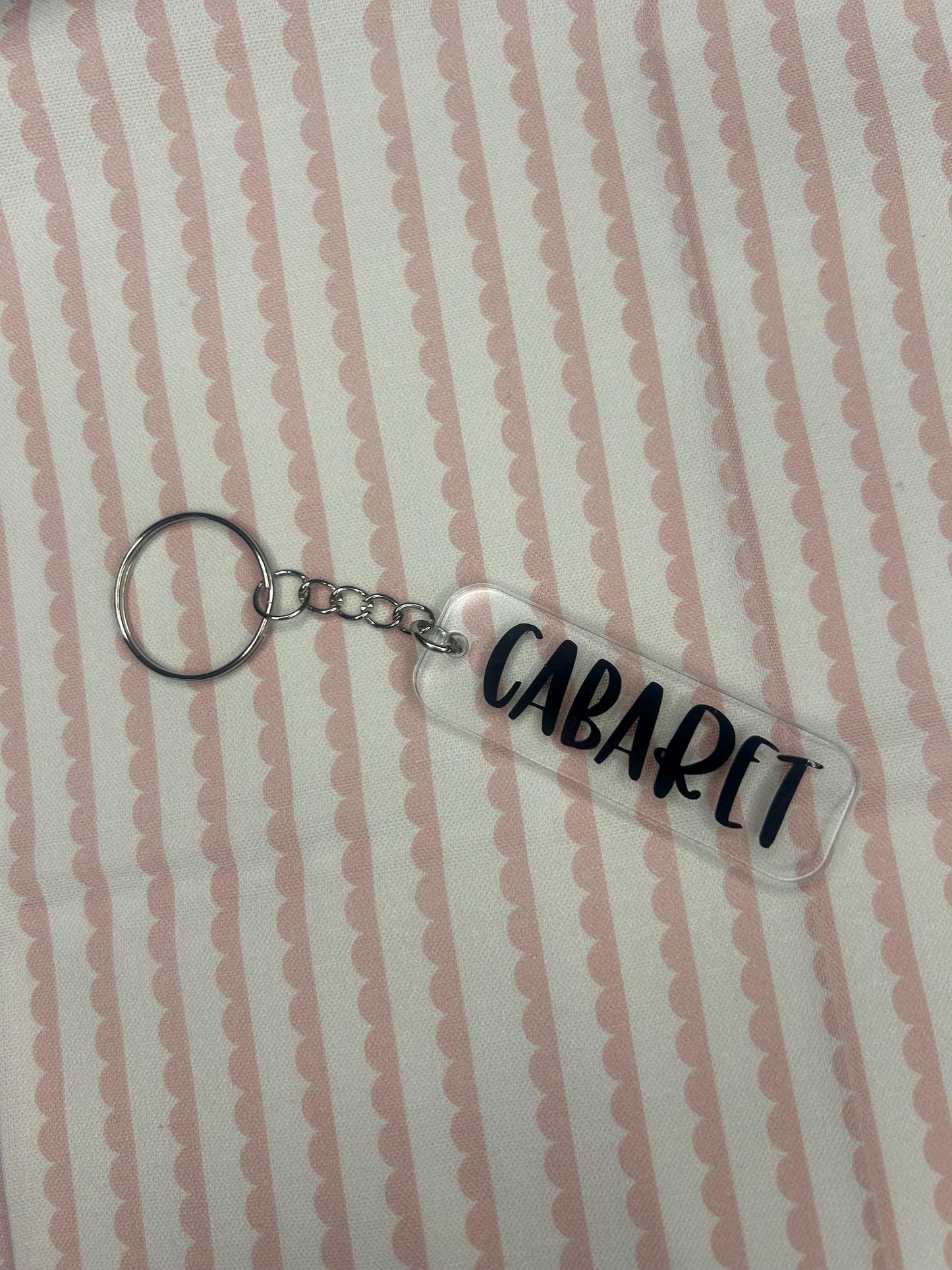 Cabaret keyring fob