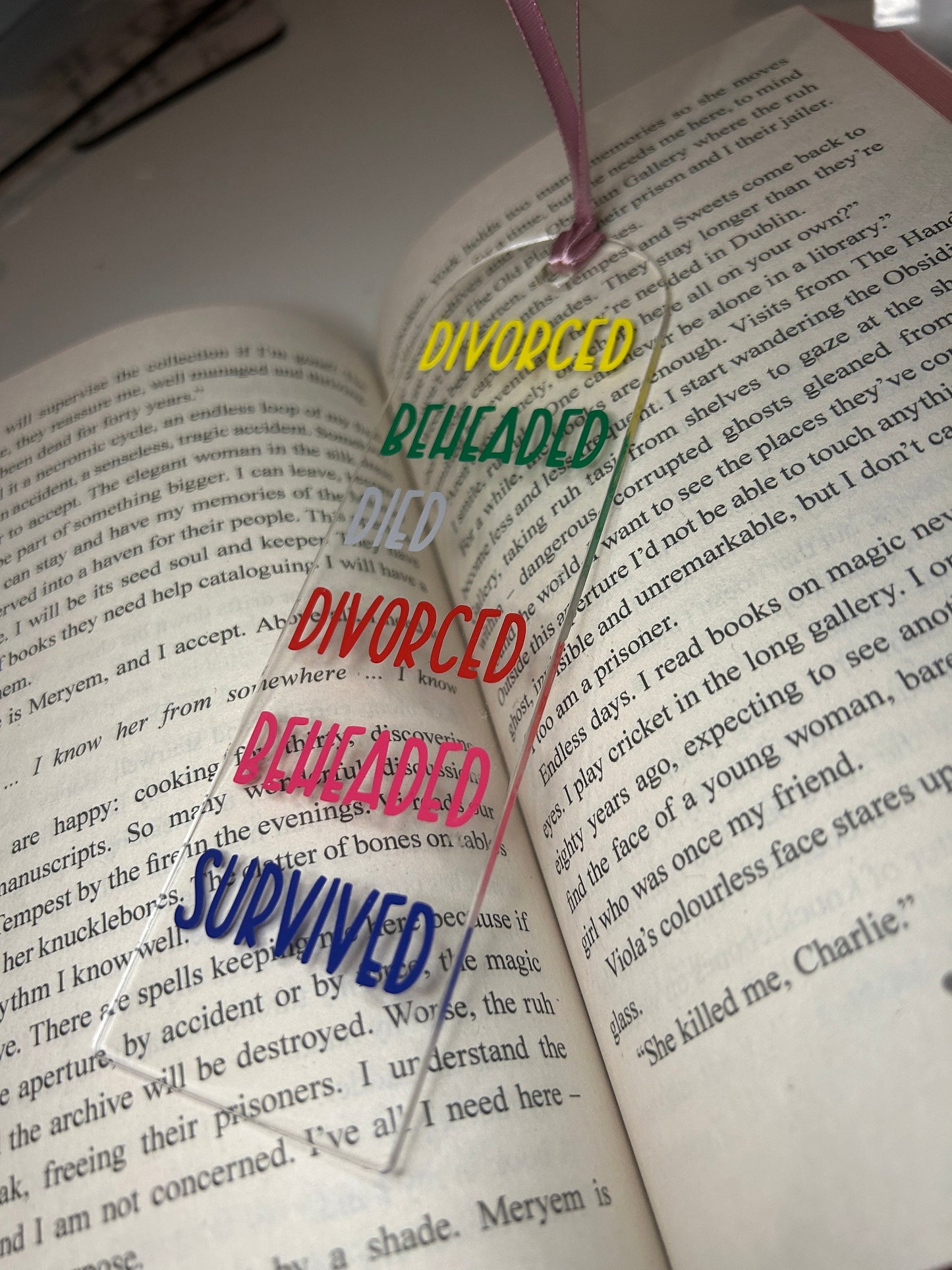 Six the musical bookmark