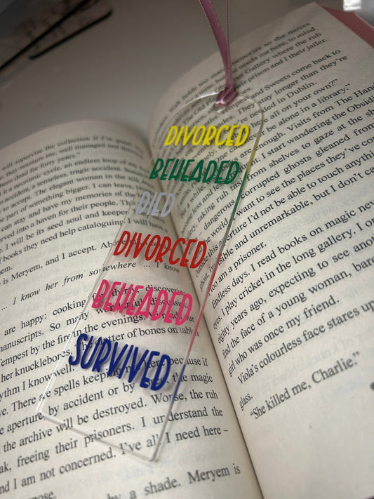 Six the musical bookmark