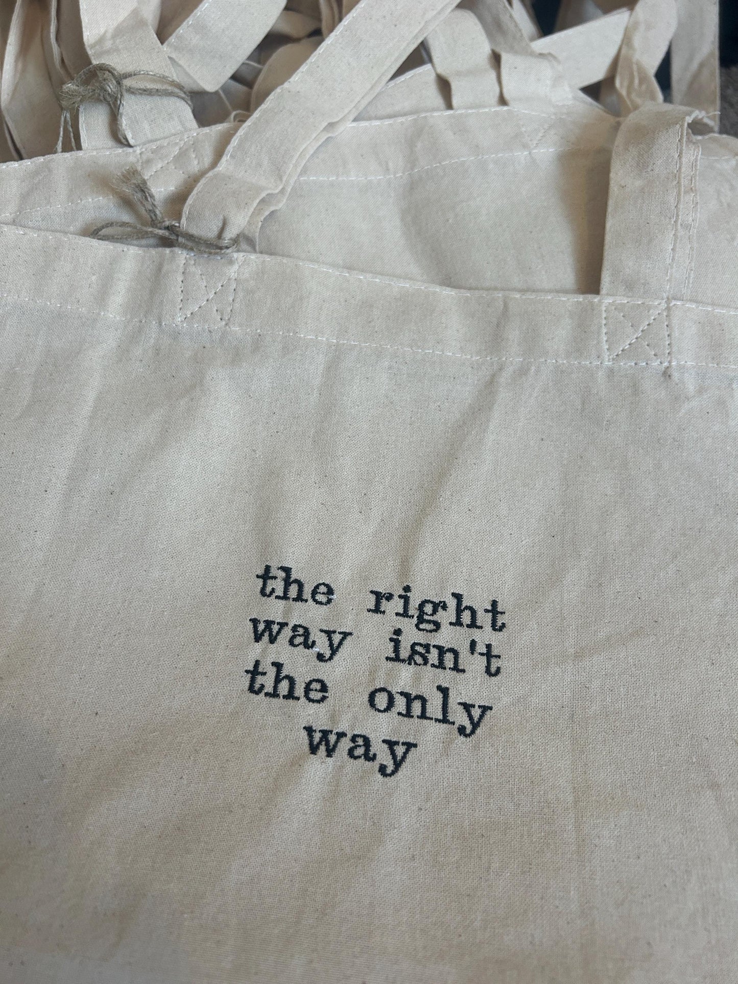 The right way isn't the only way (Fourth Wing) Tote Bag