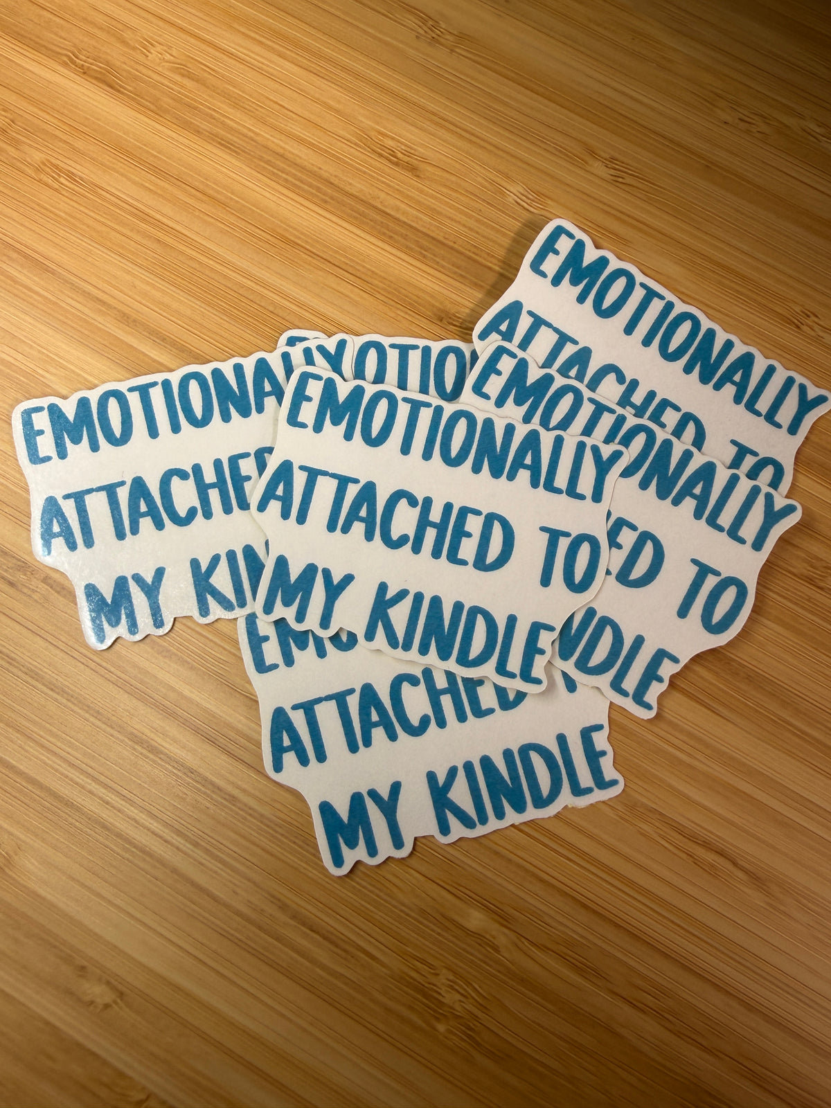 Emotionally attached to my kindle Sticker