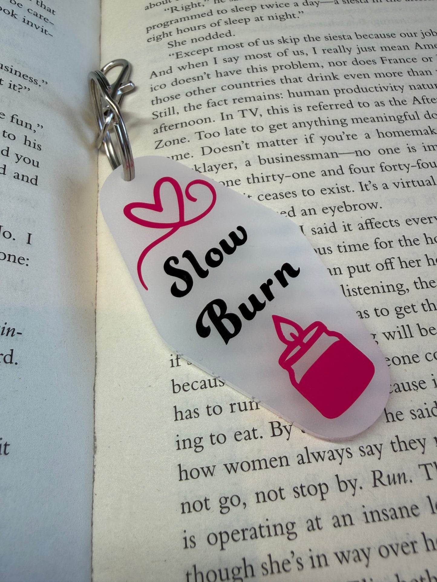 Slow Burn (Bookish) Motel Keyring