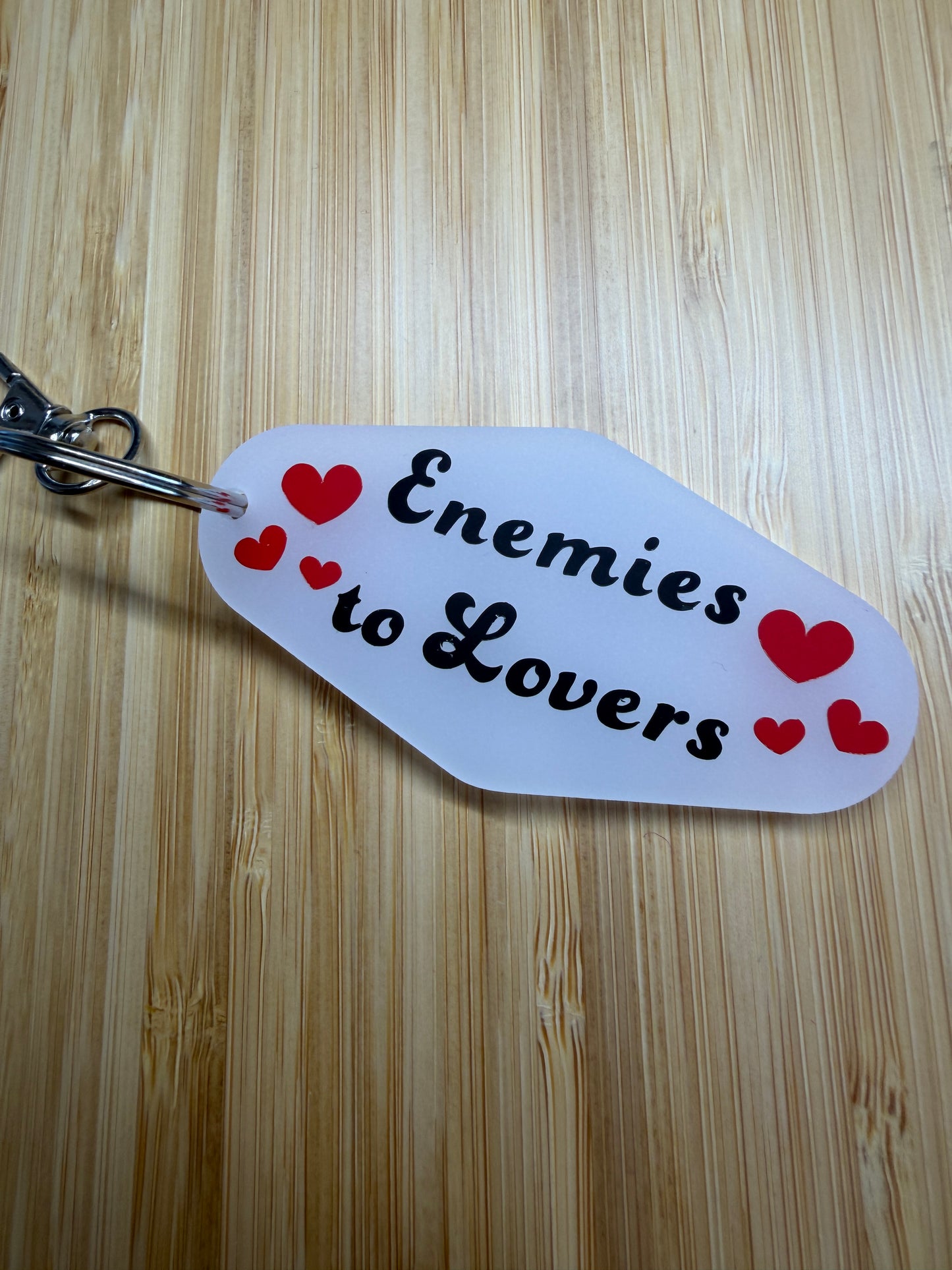 Enemies to Lovers Motel Keyring