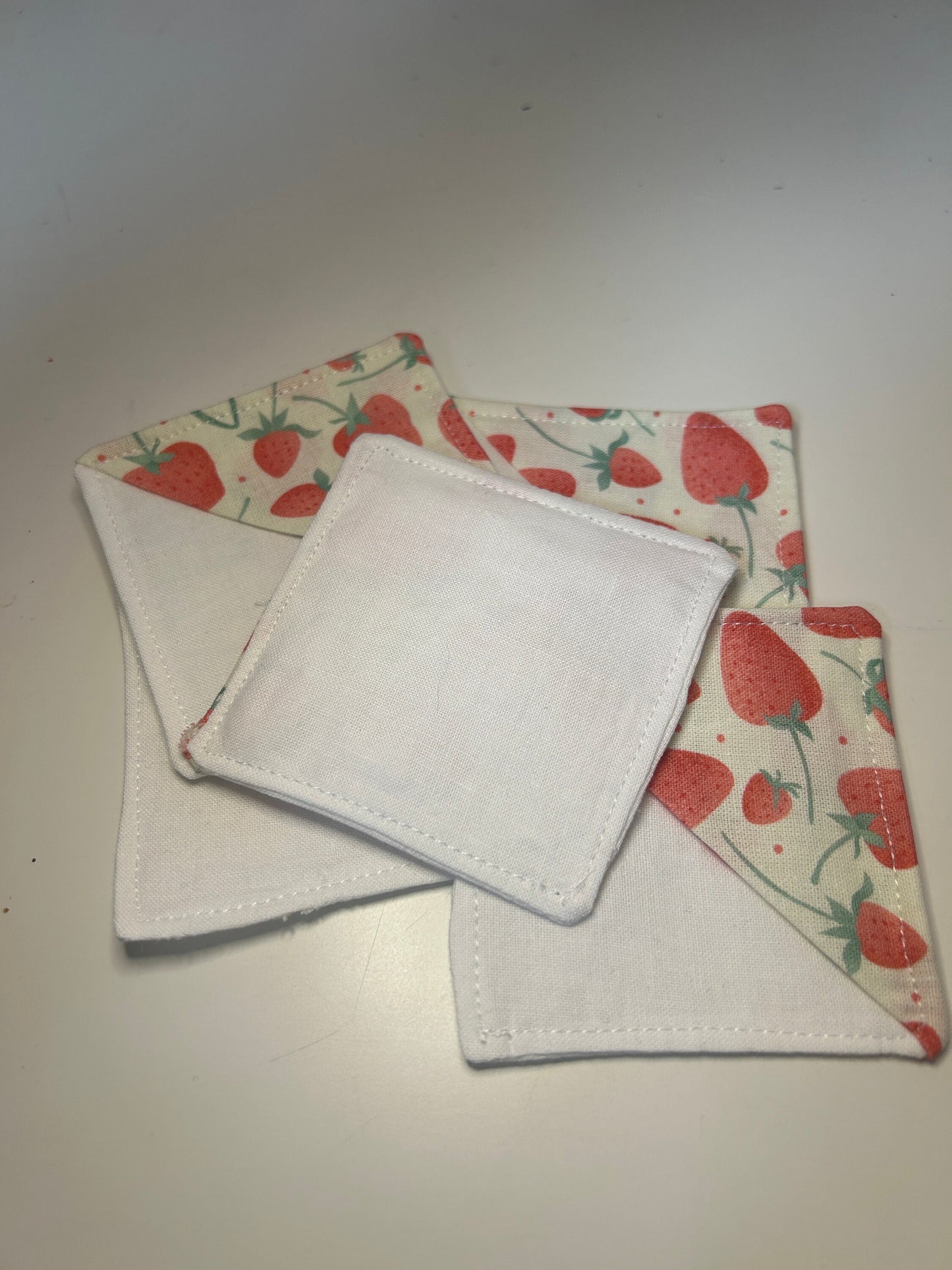 Strawberry Fabric Corner Bookmark: Handmade Book Lover Gift