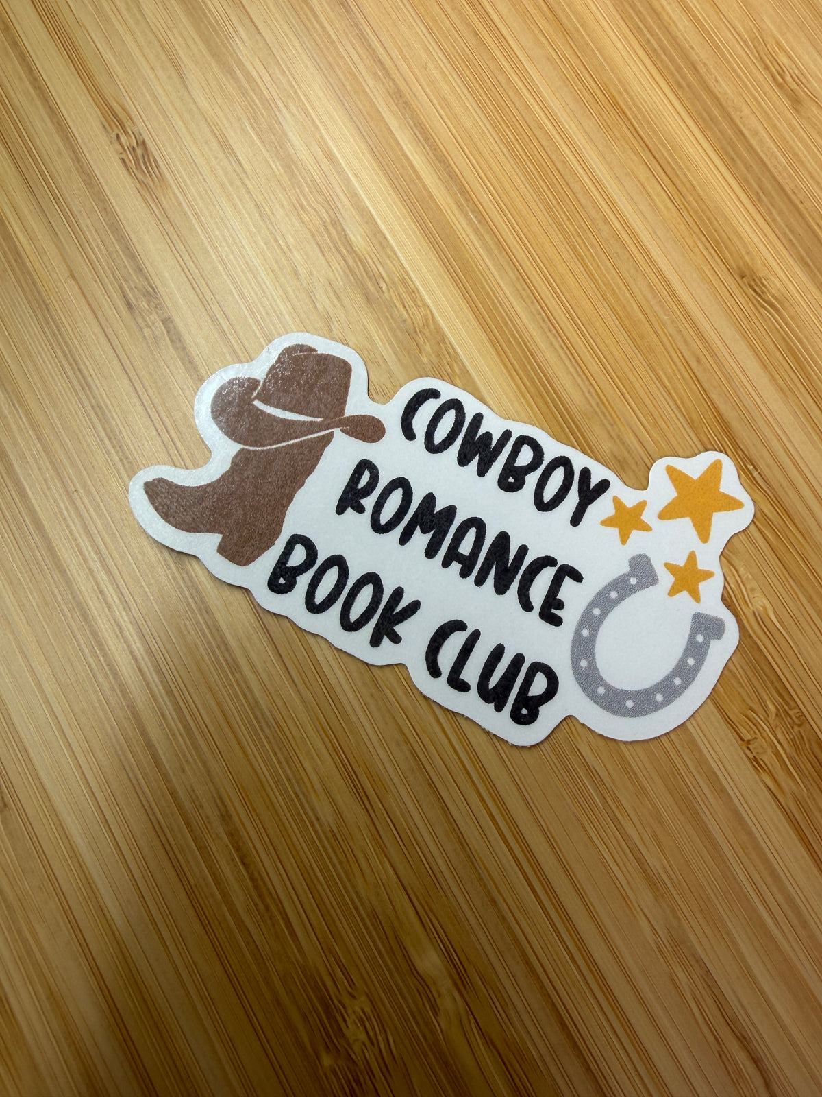 Cowboy Romance Book Club Sticker