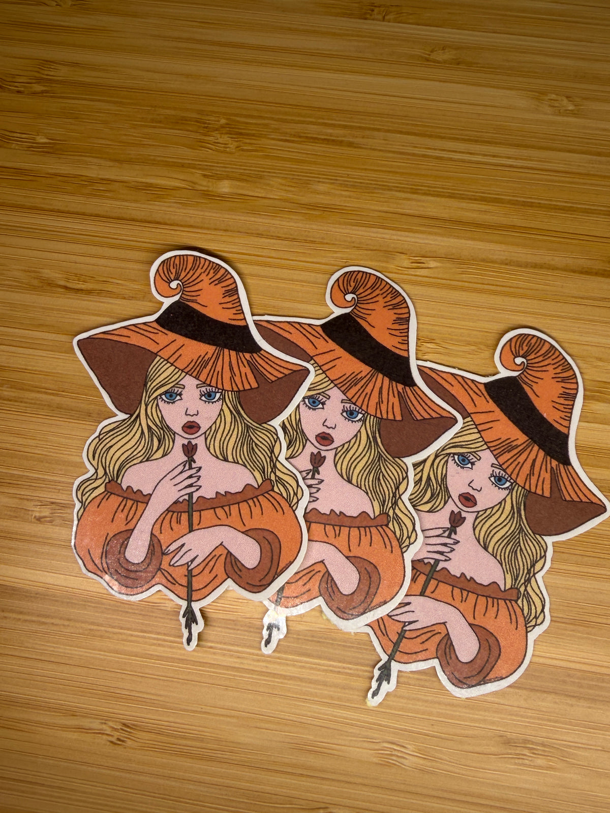 Witch (Orange) Sticker