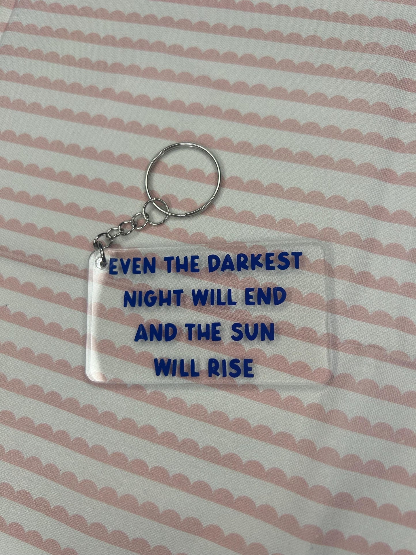 Les Misérables quote keyring
