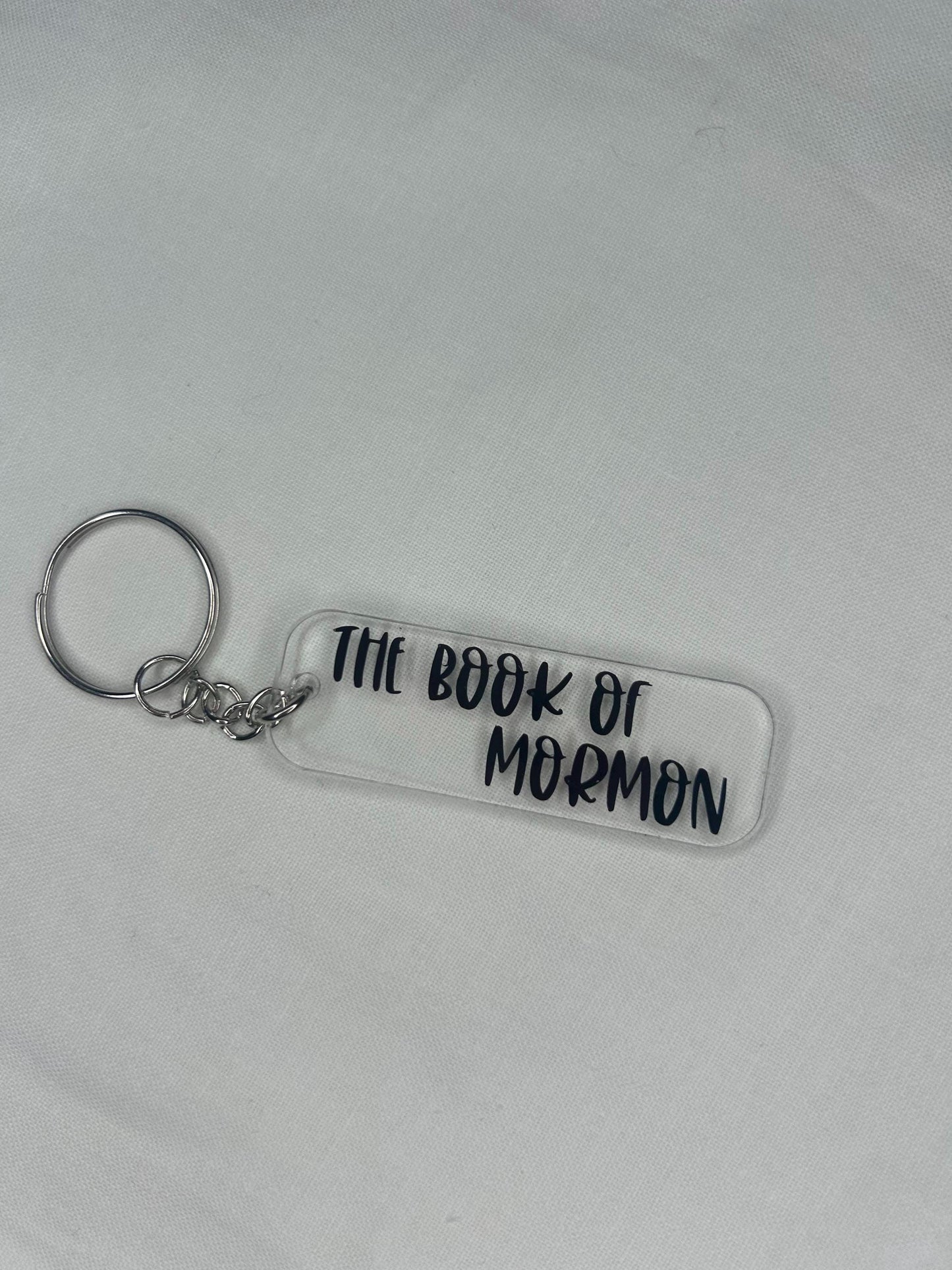 The Book of Mormon keyring fob