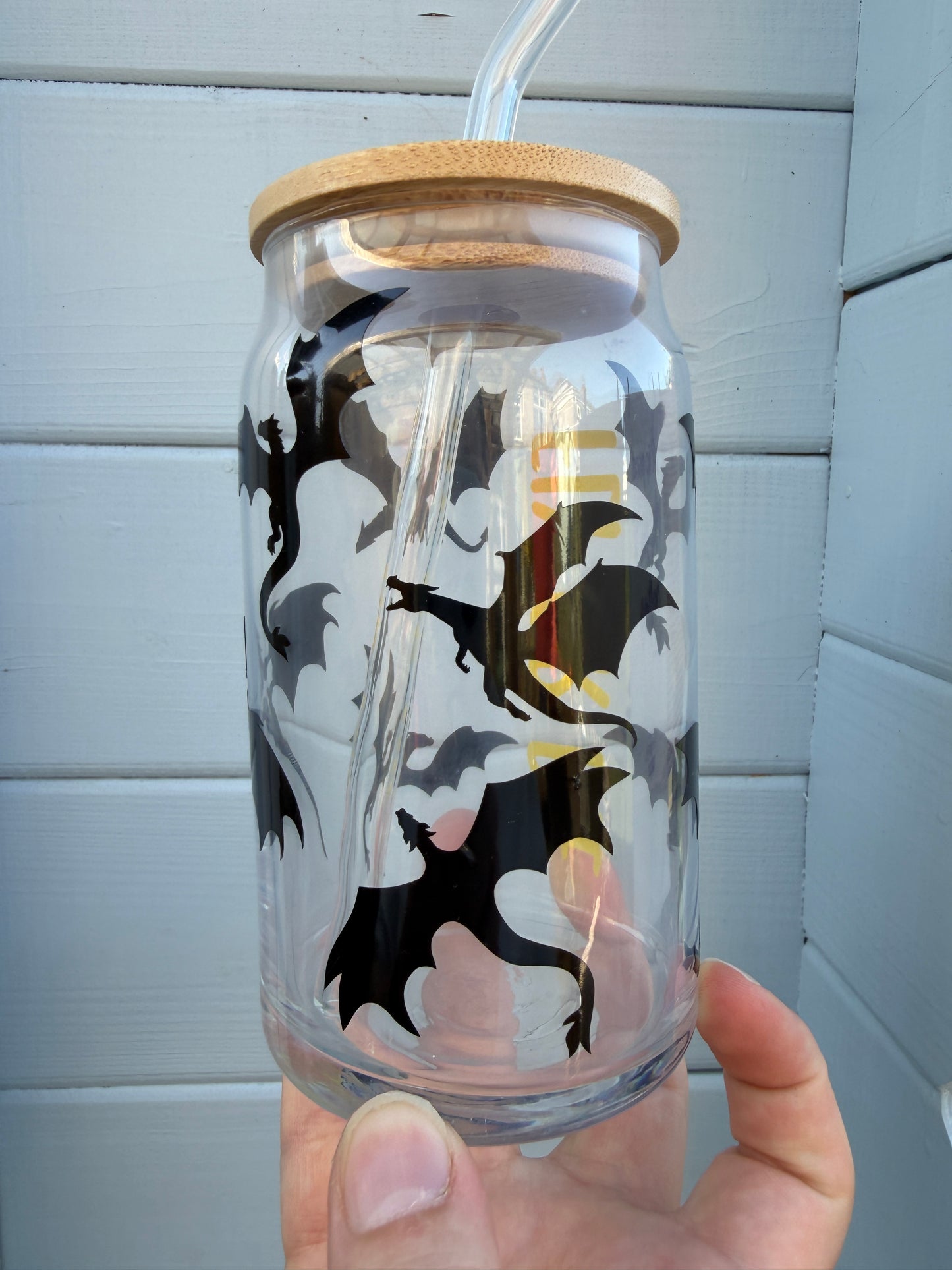 Fly or Die (Fourth Wing) Glass Cup