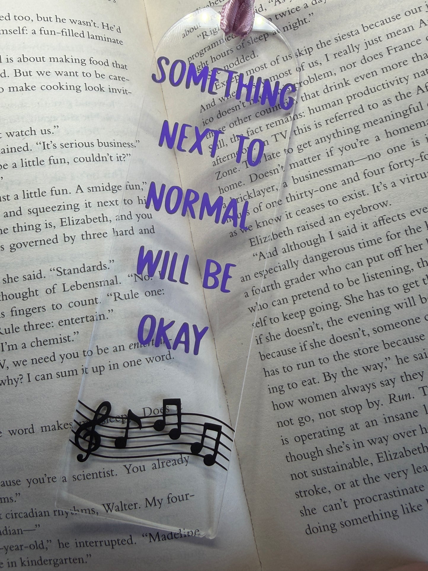 Next to Normal Musical Bookmark