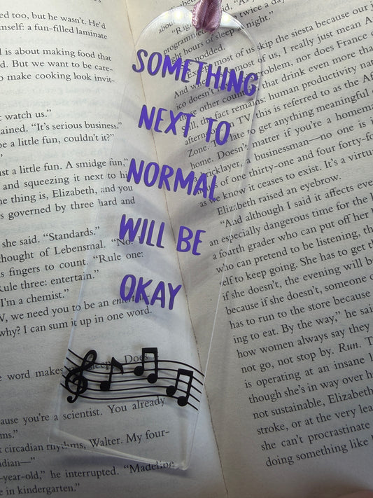 Next to Normal Musical Bookmark