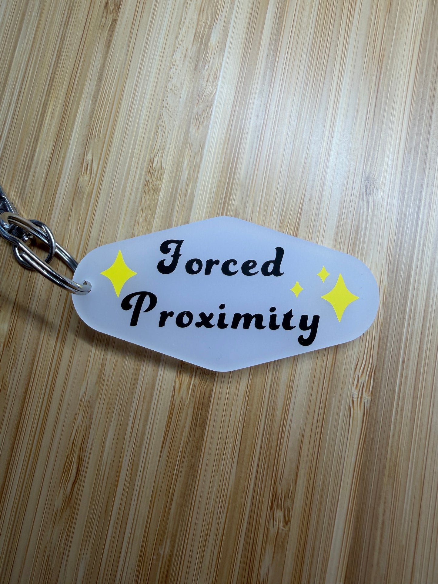 Forced Proximity Bookish Motel Keyring