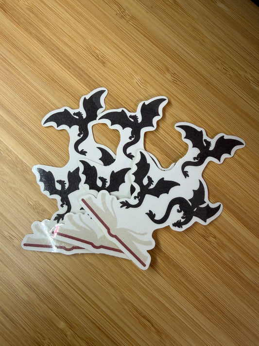 Dragons & Books Sticker