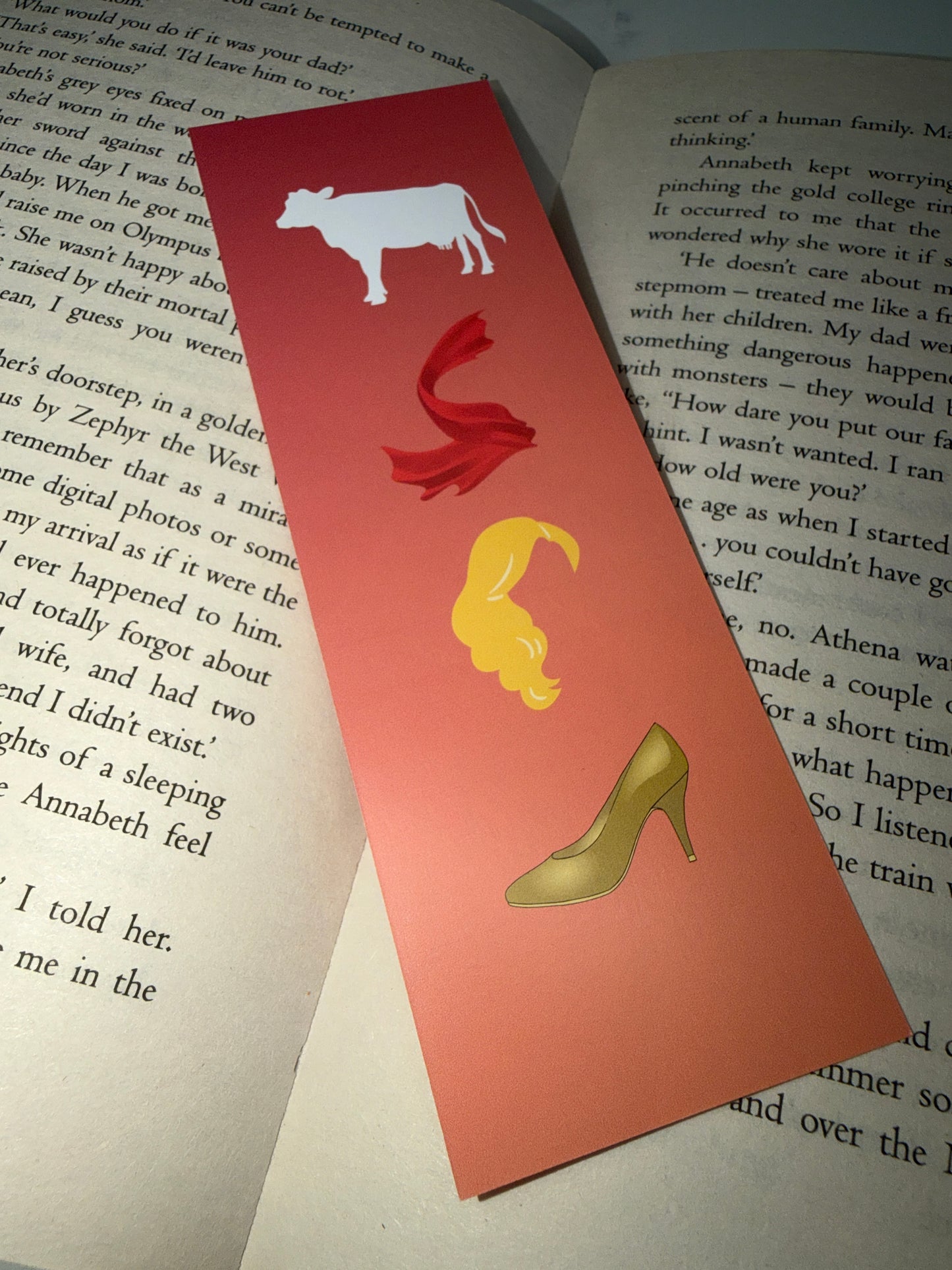 Into the woods card bookmark
