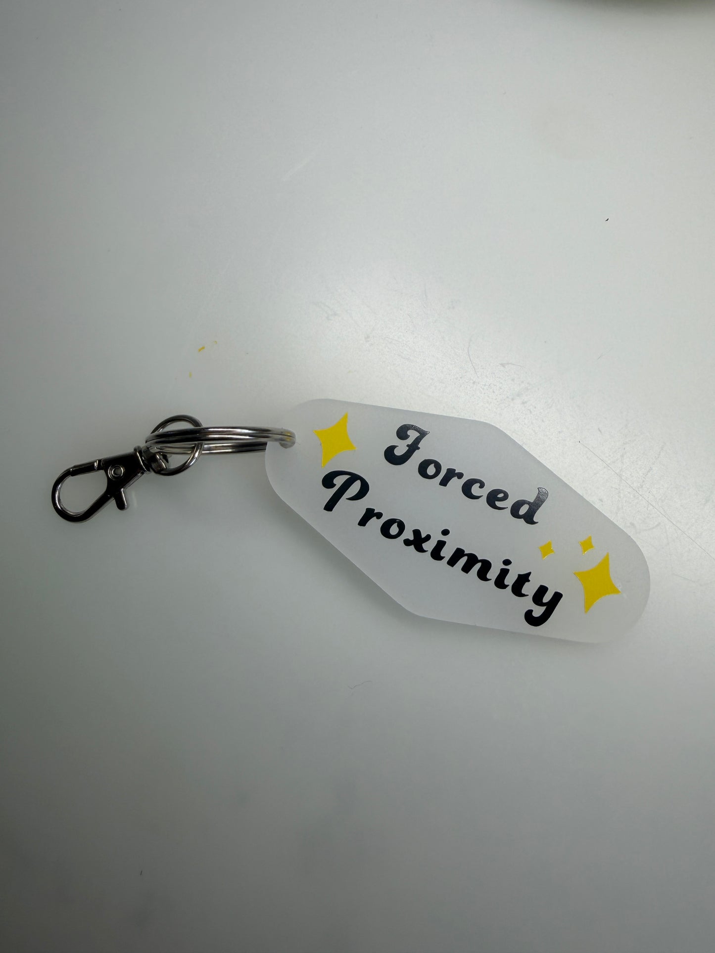 Forced Proximity Bookish Motel Keyring