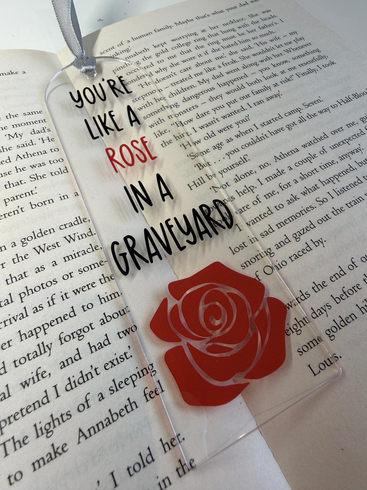 Alchemised - Rose Acrylic Bookmark