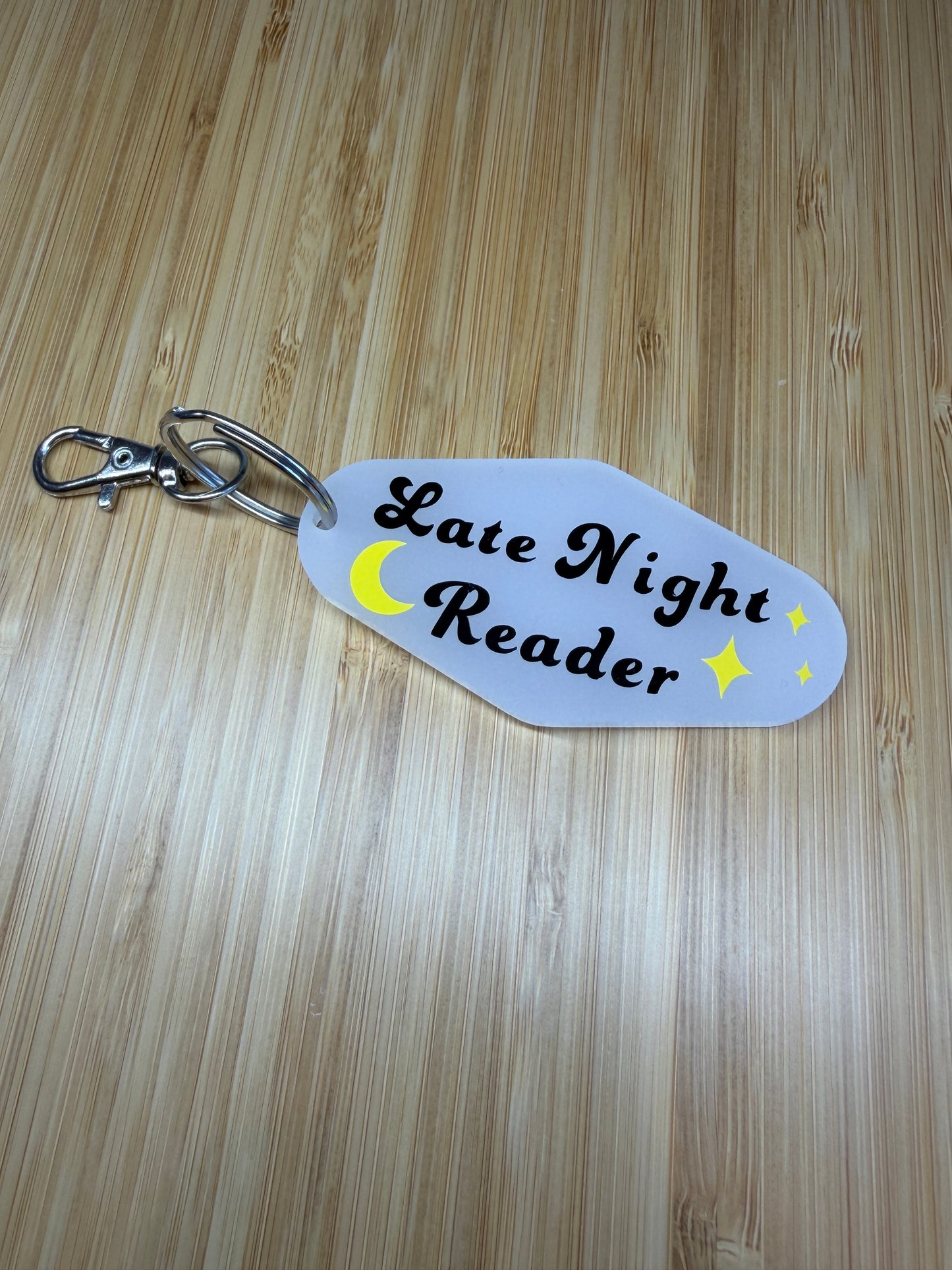 Late Night Reader Motel Keyring
