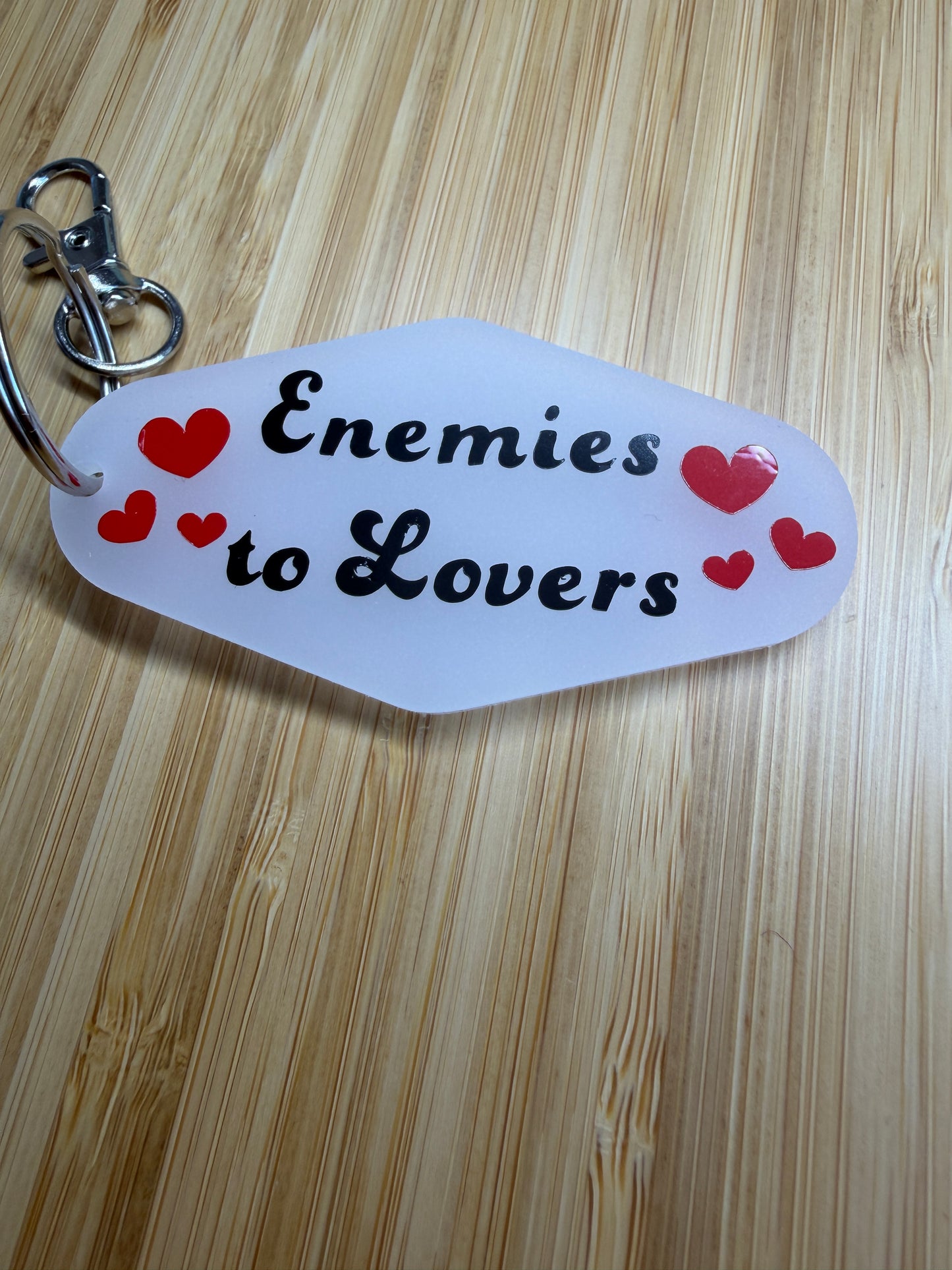 Enemies to Lovers Motel Keyring