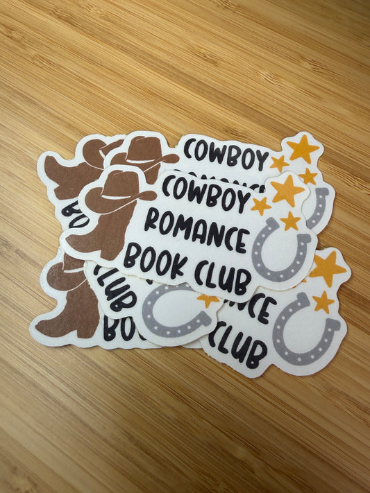 Cowboy Romance Book Club Sticker