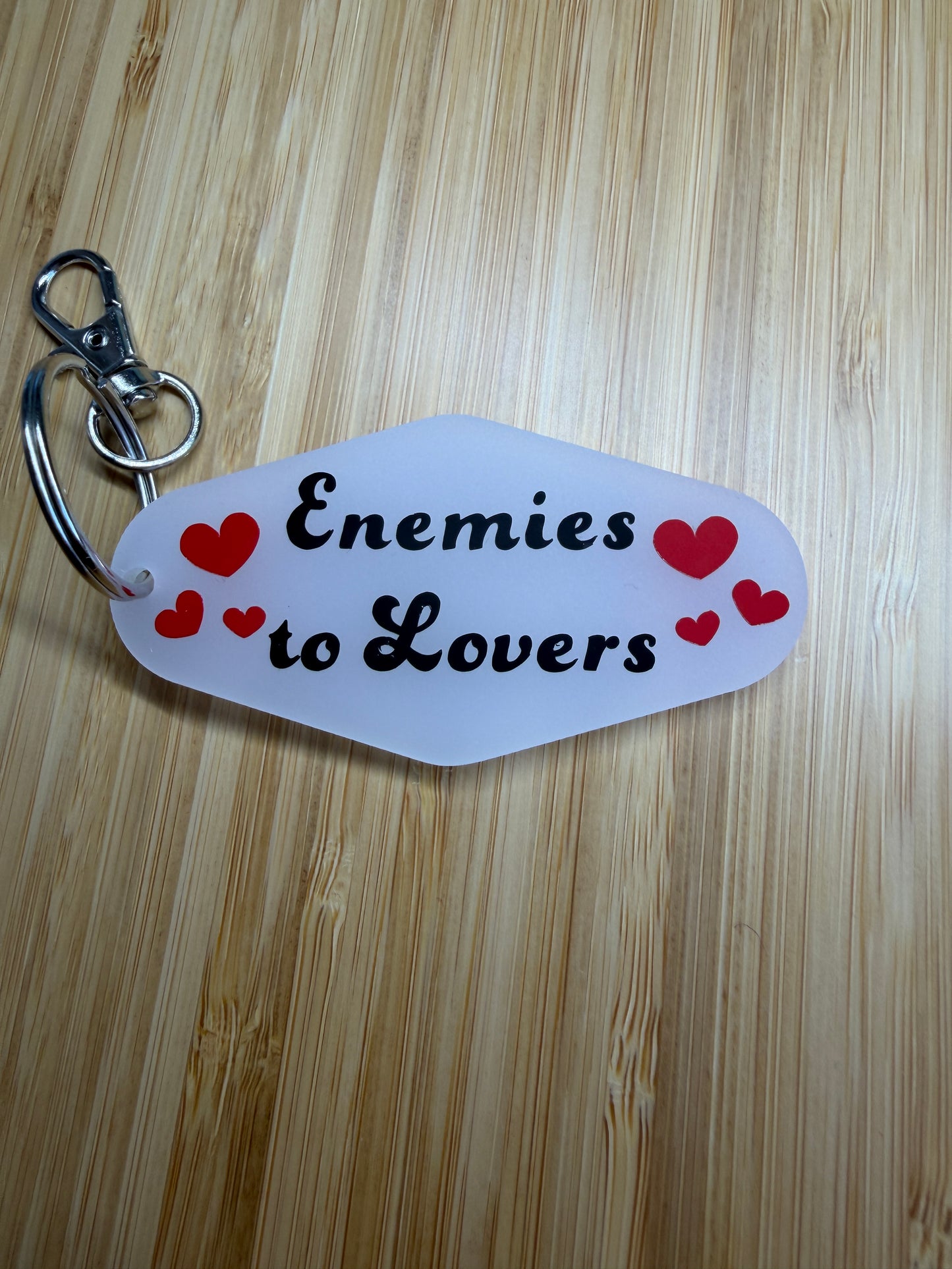 Enemies to Lovers Motel Keyring