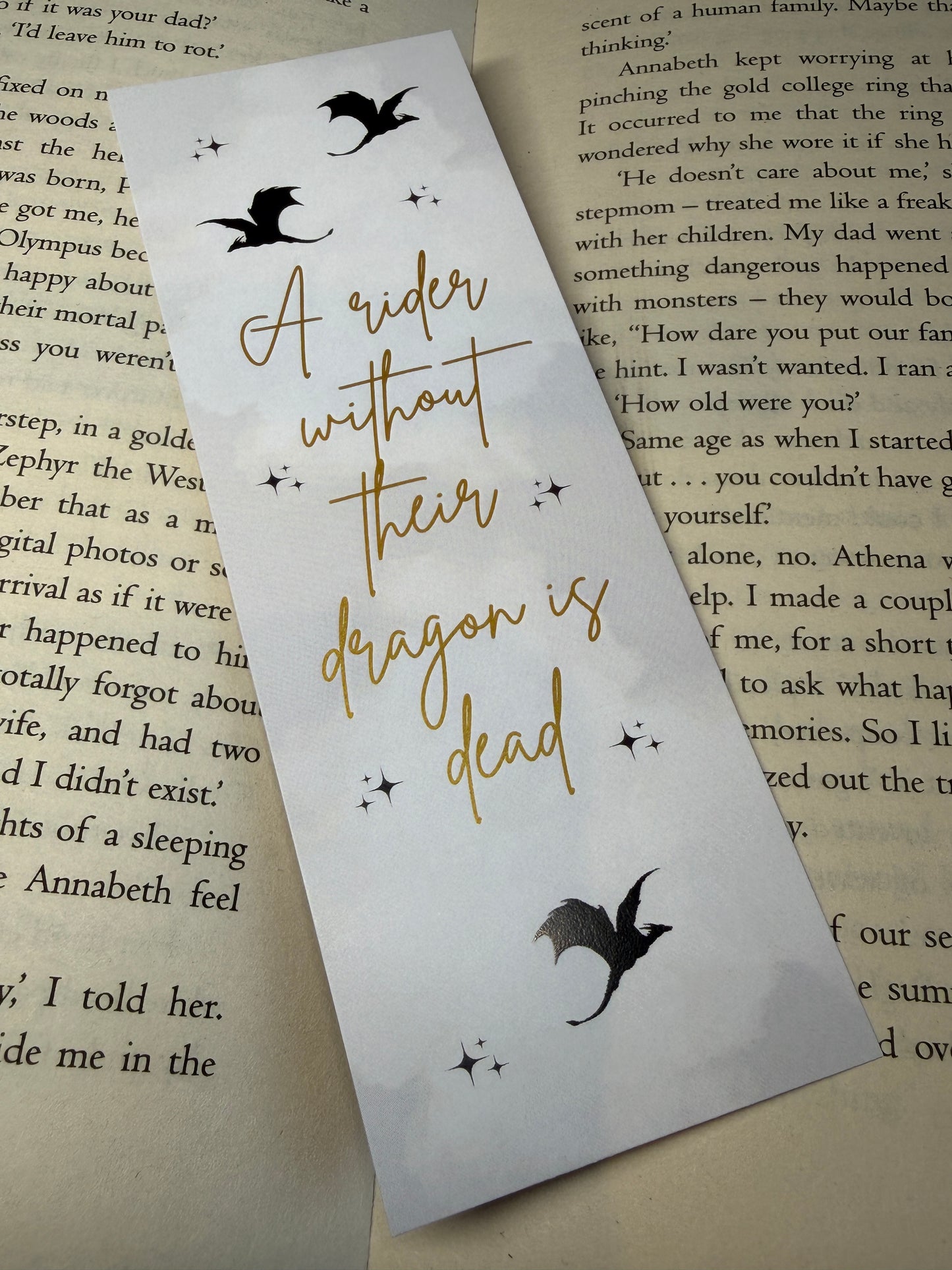 Fourth Wing Card Bookmark - Dragons & Riders