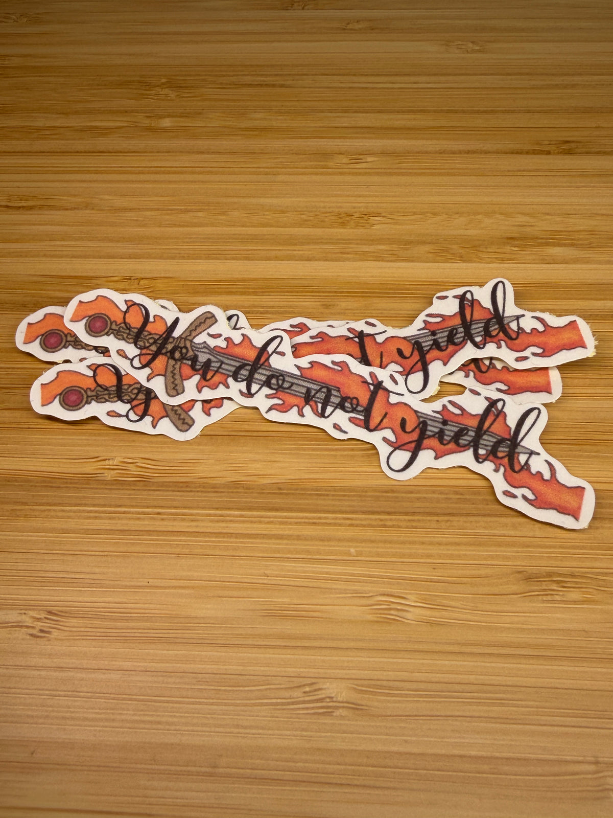 you do not yield sticker