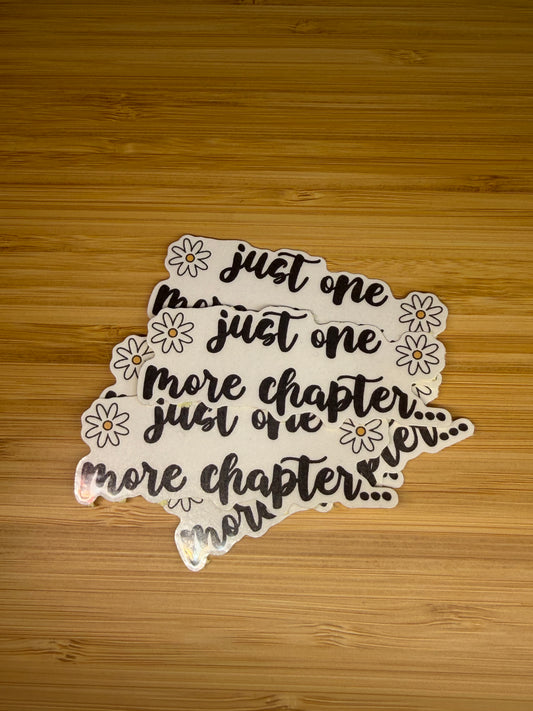just one more chapter sticker