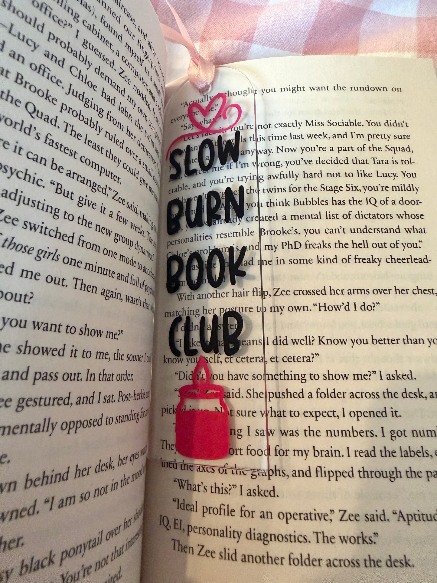 Slow Burn Book Club Bookmark
