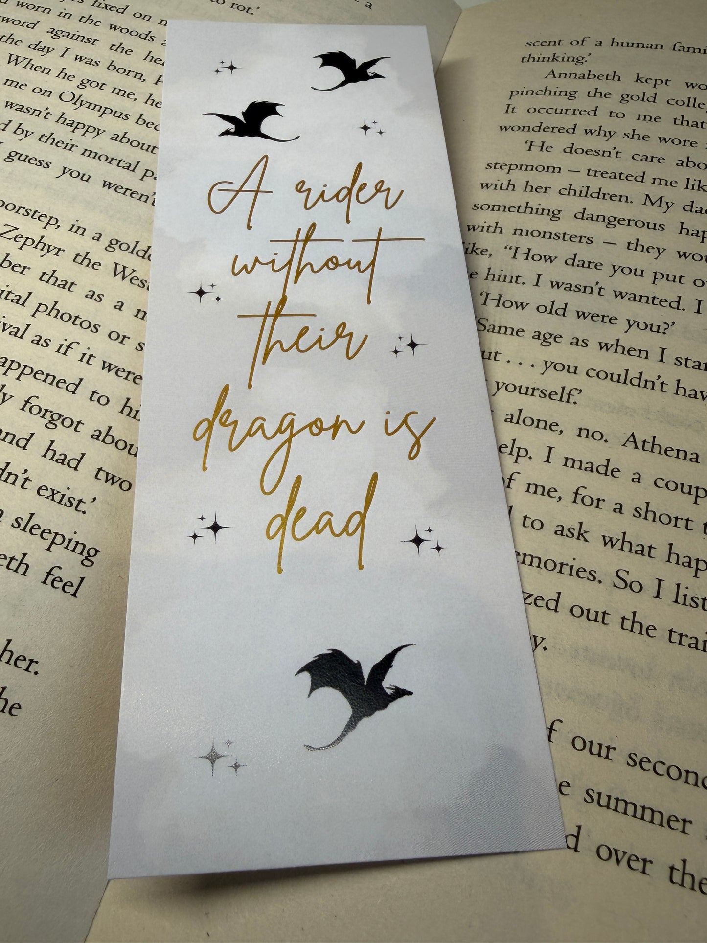 Fourth Wing Card Bookmark - Dragons & Riders