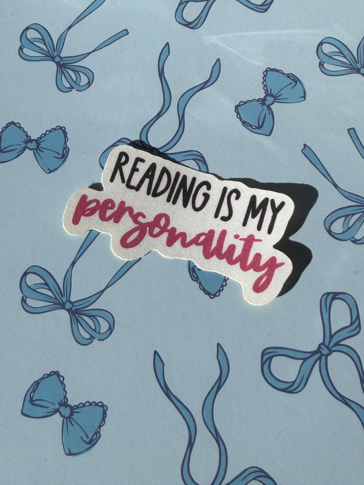 reading is my personality sticker