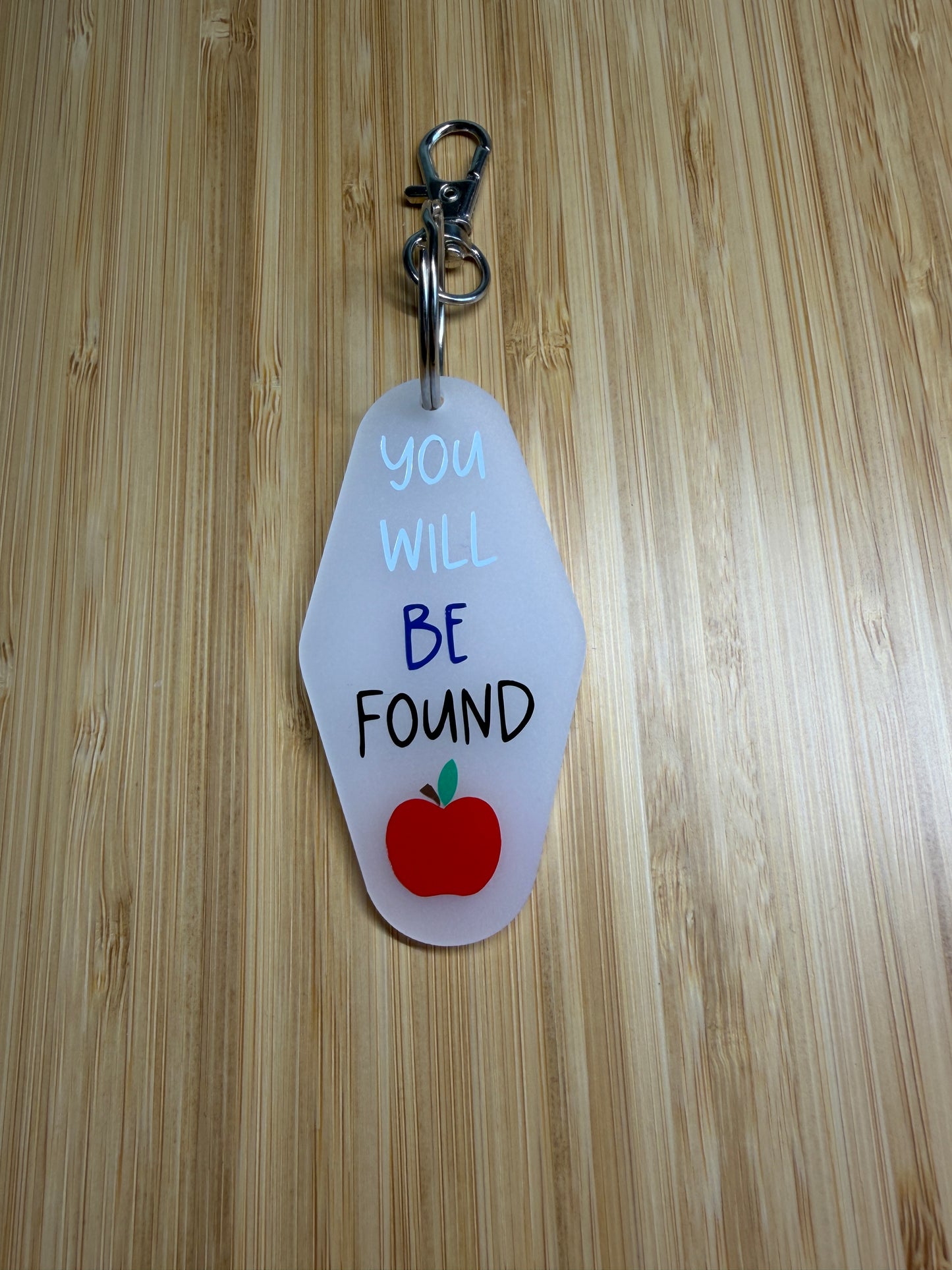 You will be found (Dear Evan Hansen) - Motel style keyring