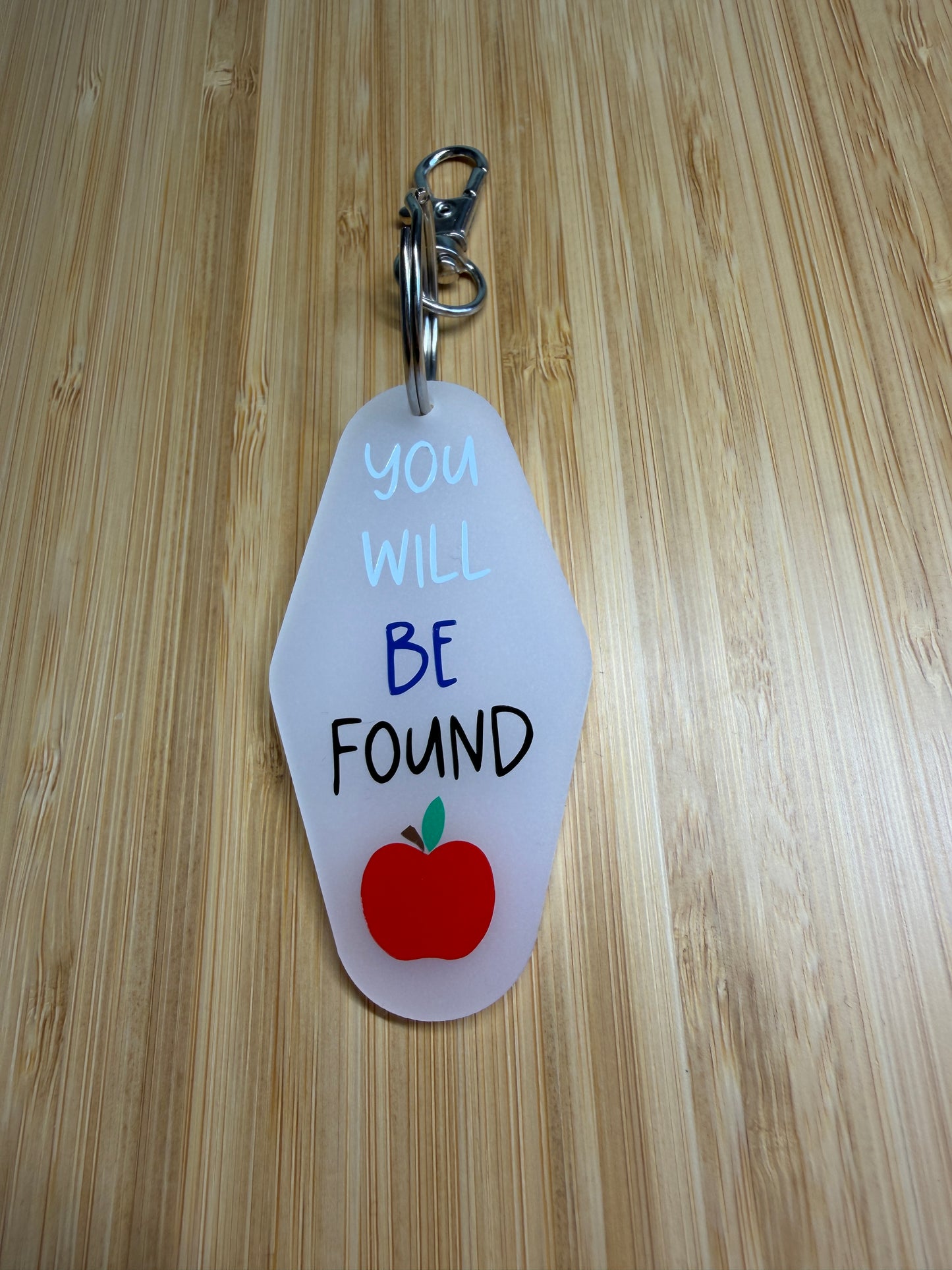 You will be found (Dear Evan Hansen) - Motel style keyring