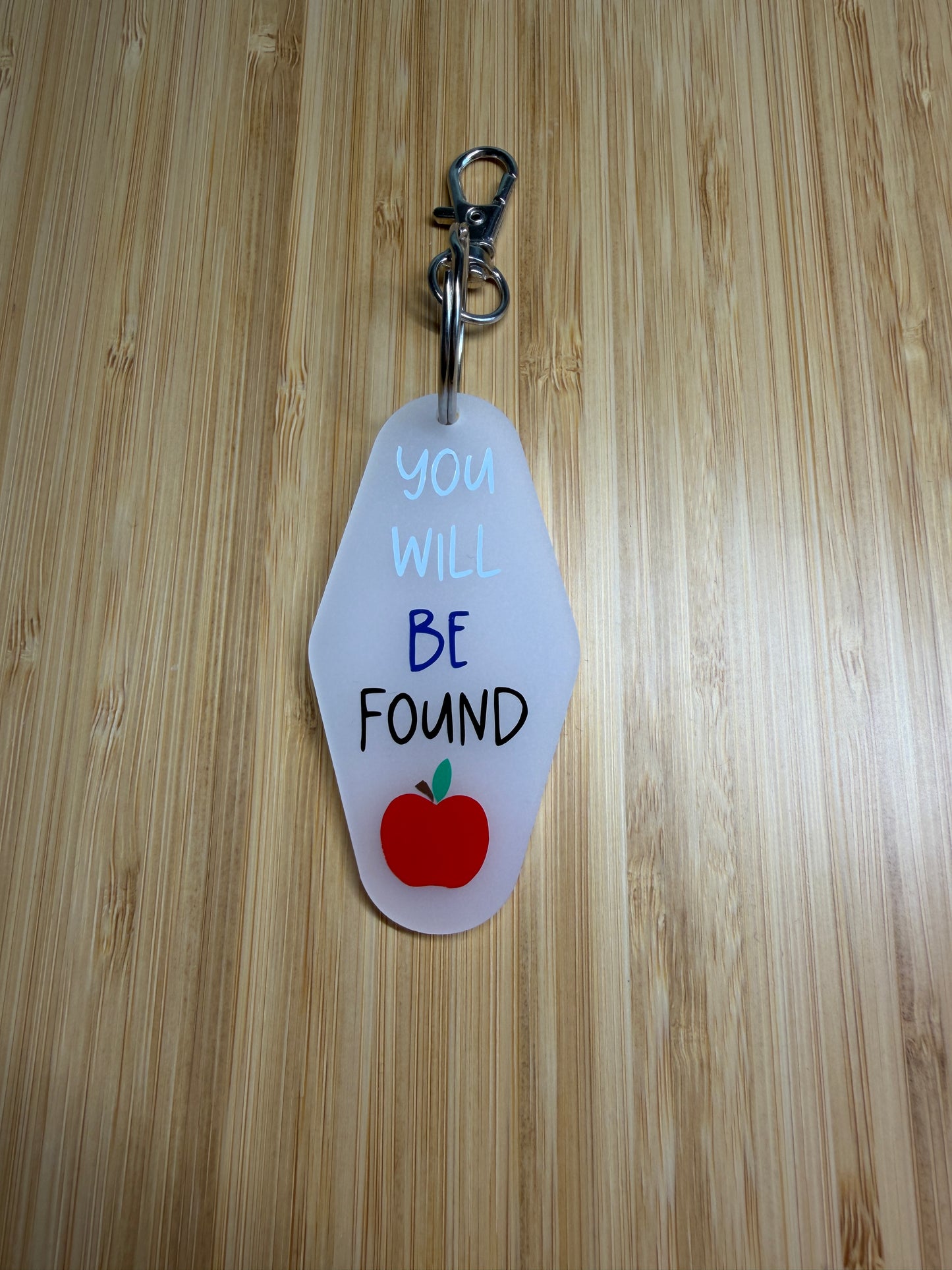 You will be found (Dear Evan Hansen) - Motel style keyring