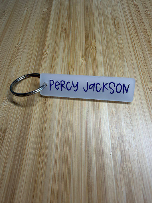 Percy Jackson strip style keyring