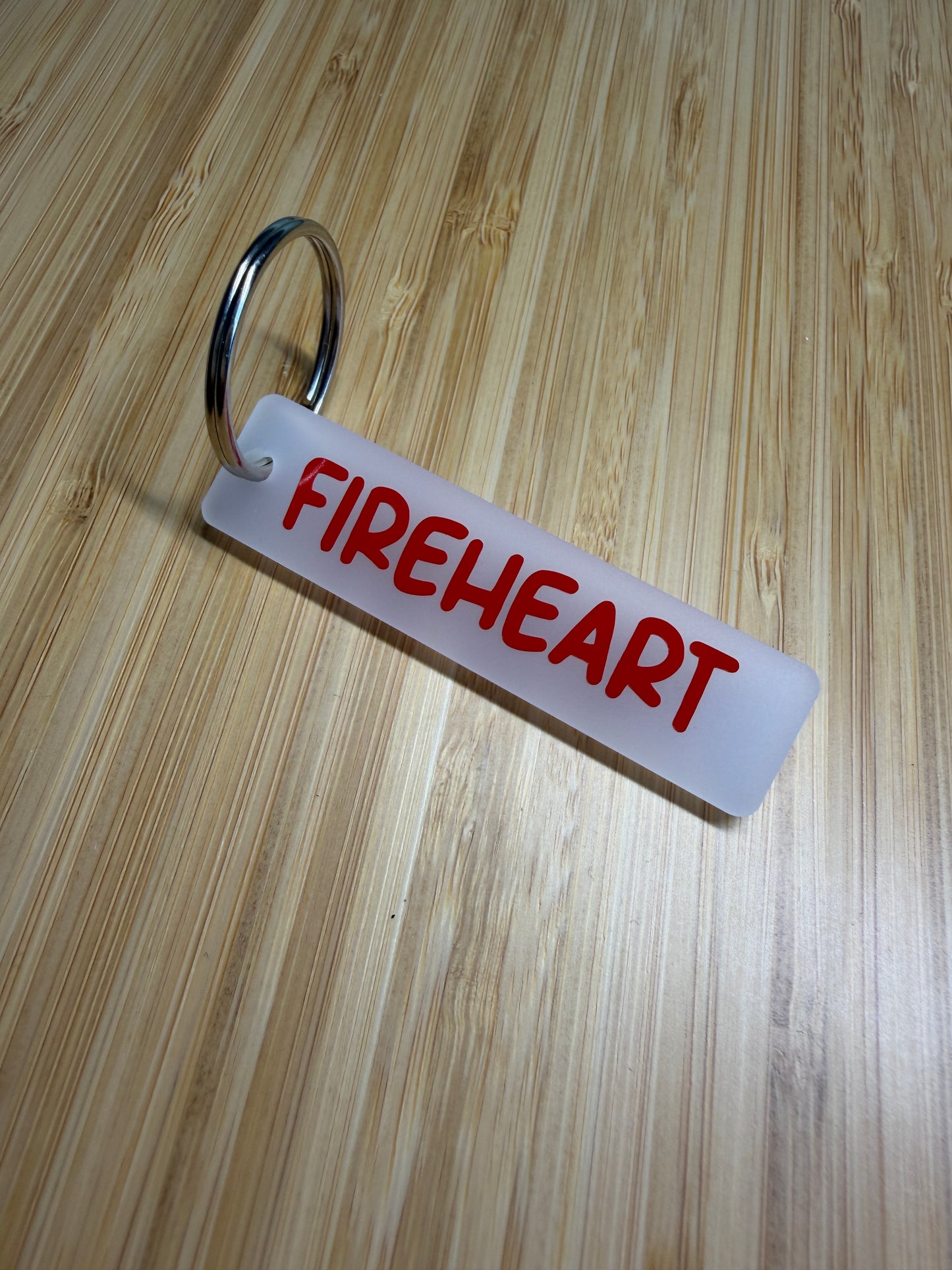 Fireheart (Throne of glass) strip style keyring