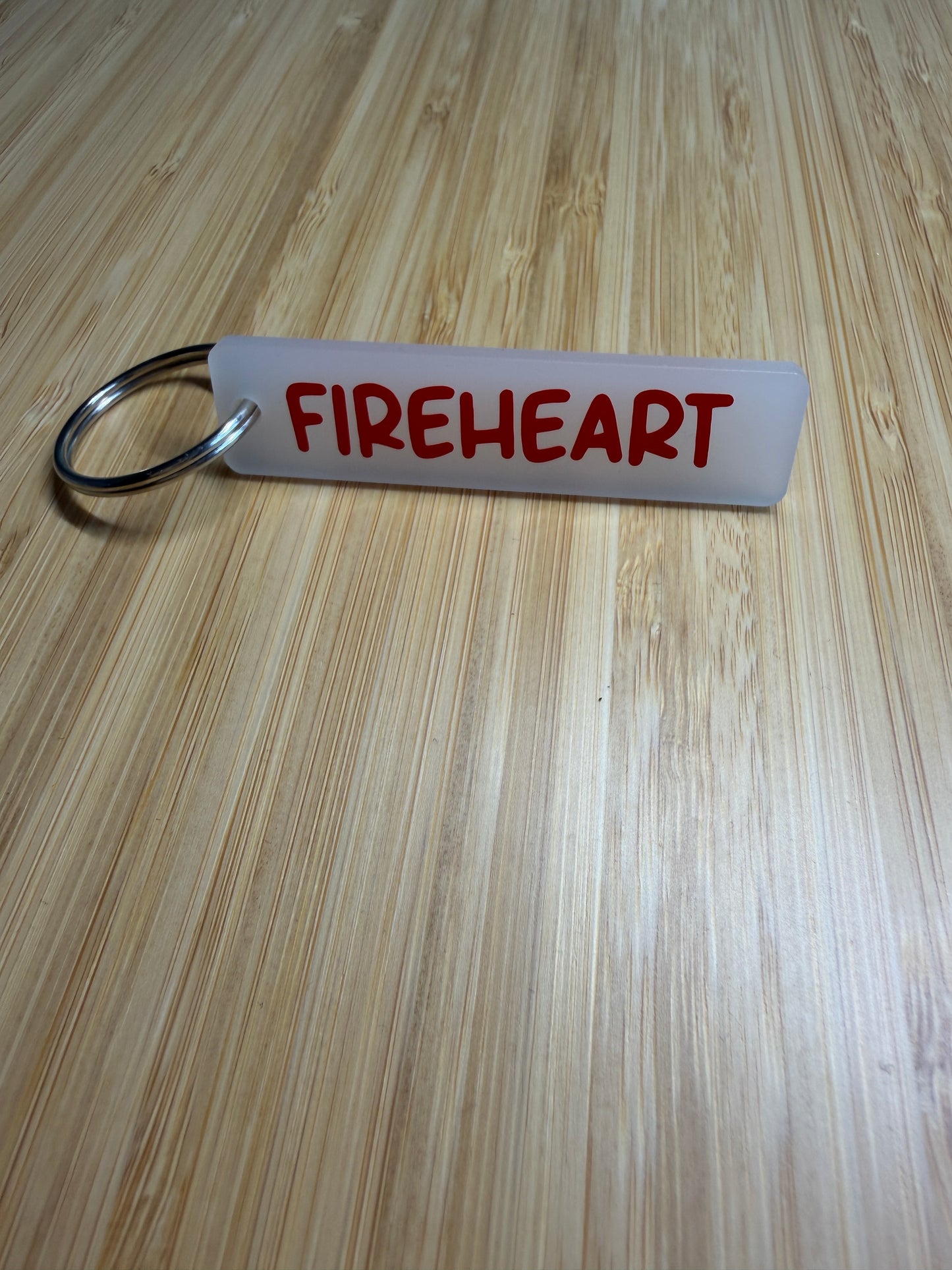 Fireheart (Throne of glass) strip style keyring