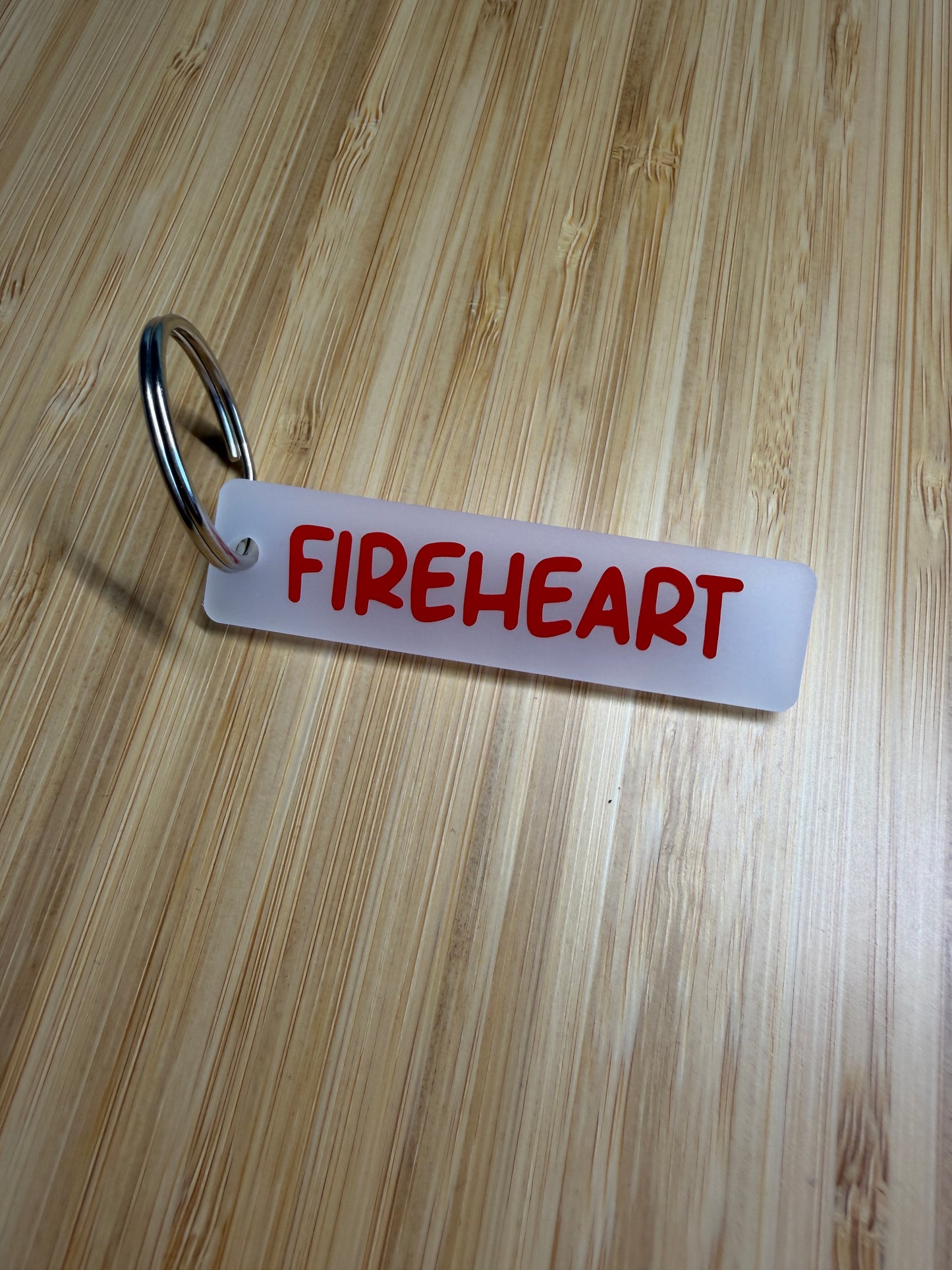 Fireheart (Throne of glass) strip style keyring