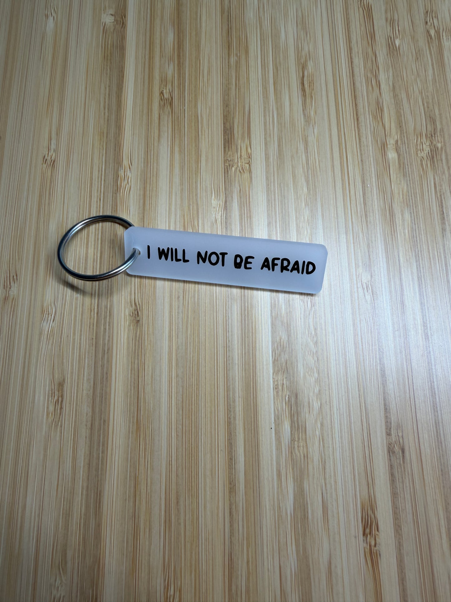 I will not be afraid (throne of glass) strip keyring