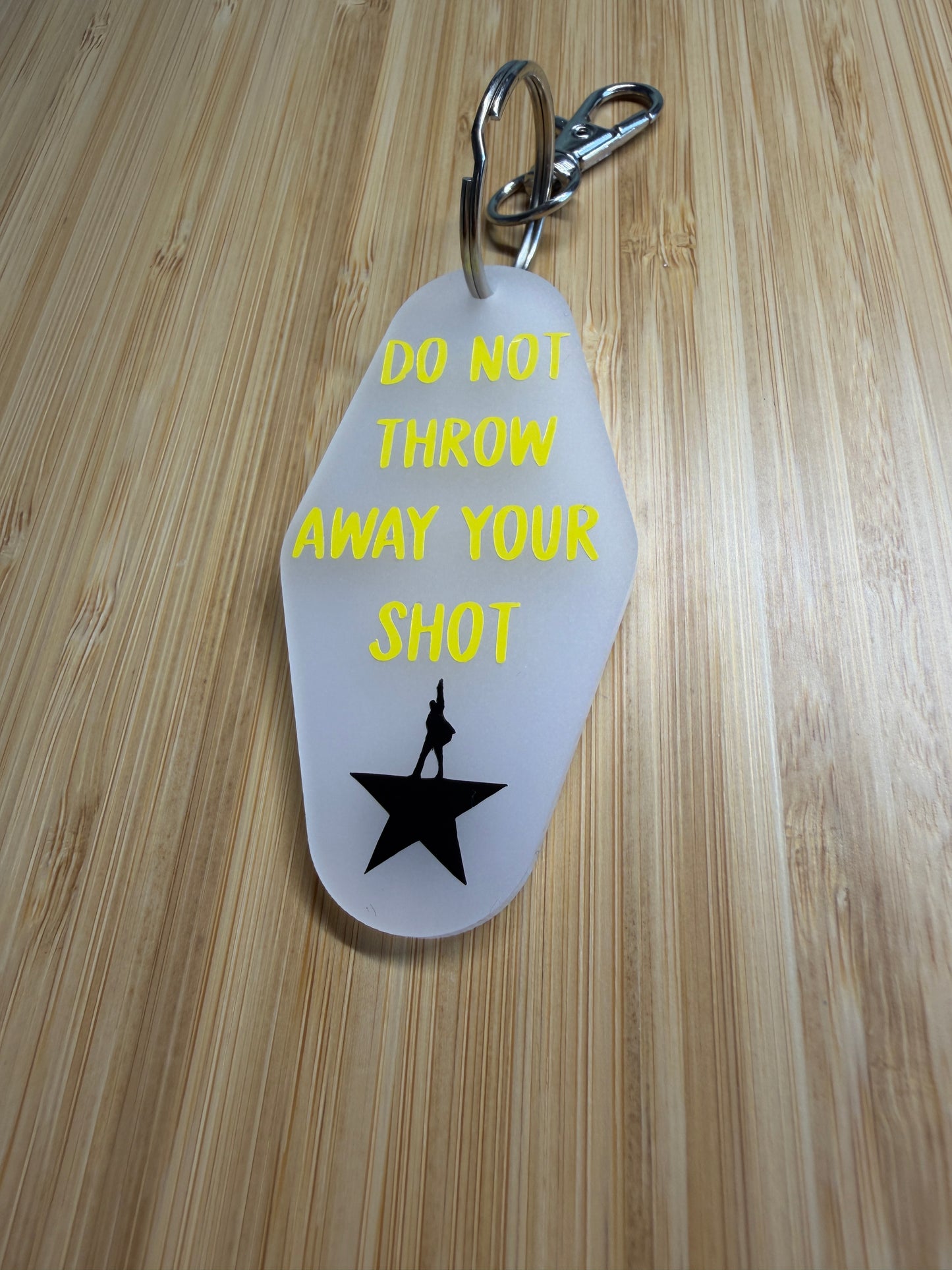 My shot (Hamilton) - Motel style keyring