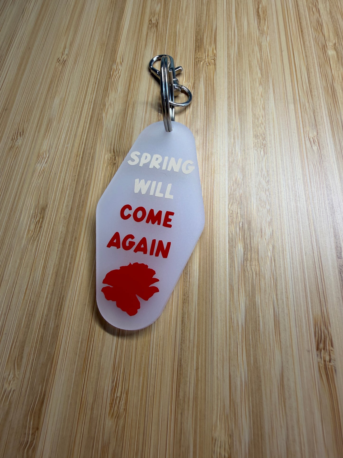 Spring will come again (Hadestown) - Motel style keyring